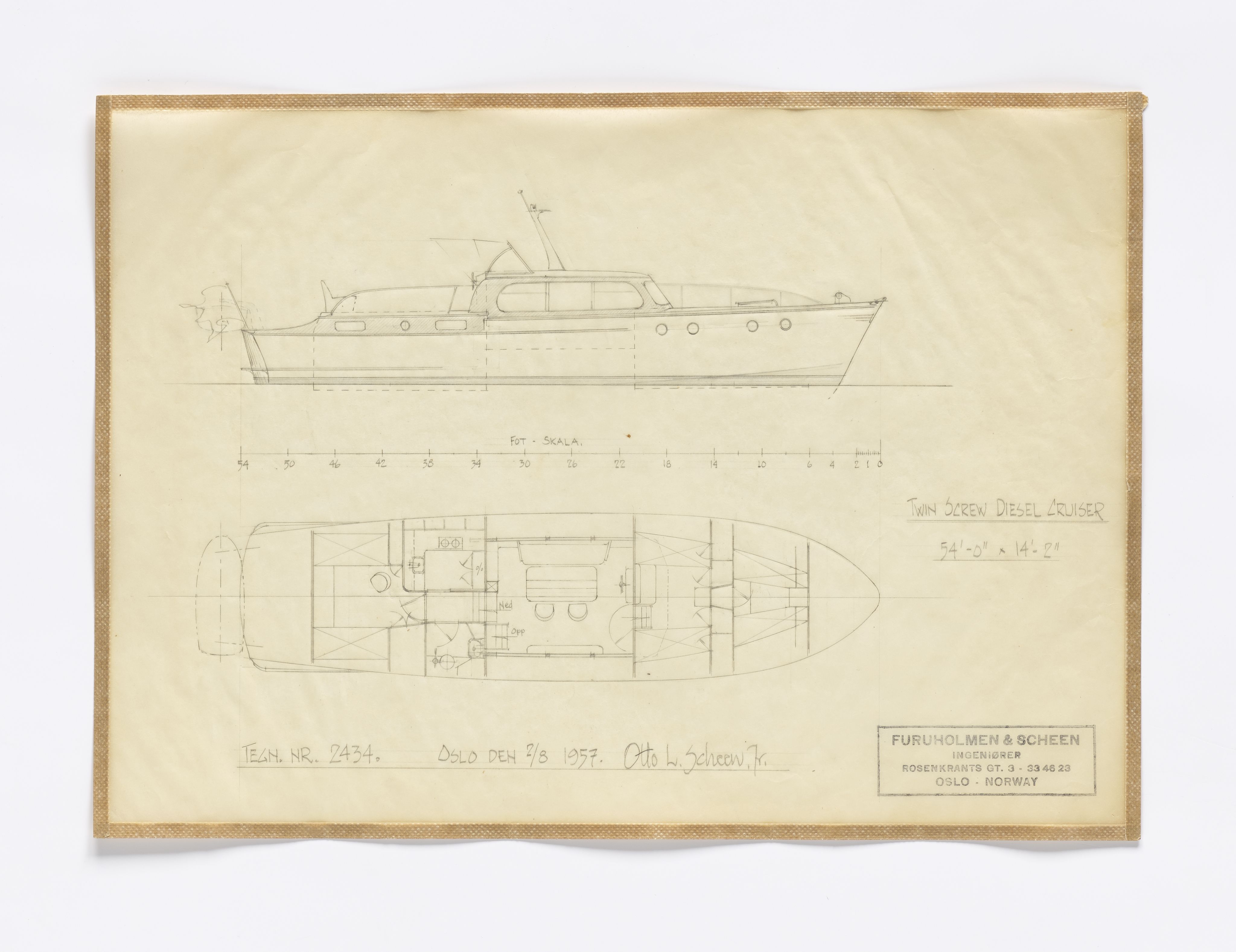 Furuholmen & Scheen, AFM/OM-1003/T/Ta/L0007/0001: Dieselkrysser / Furuholmen & Scheen, 1957-1969