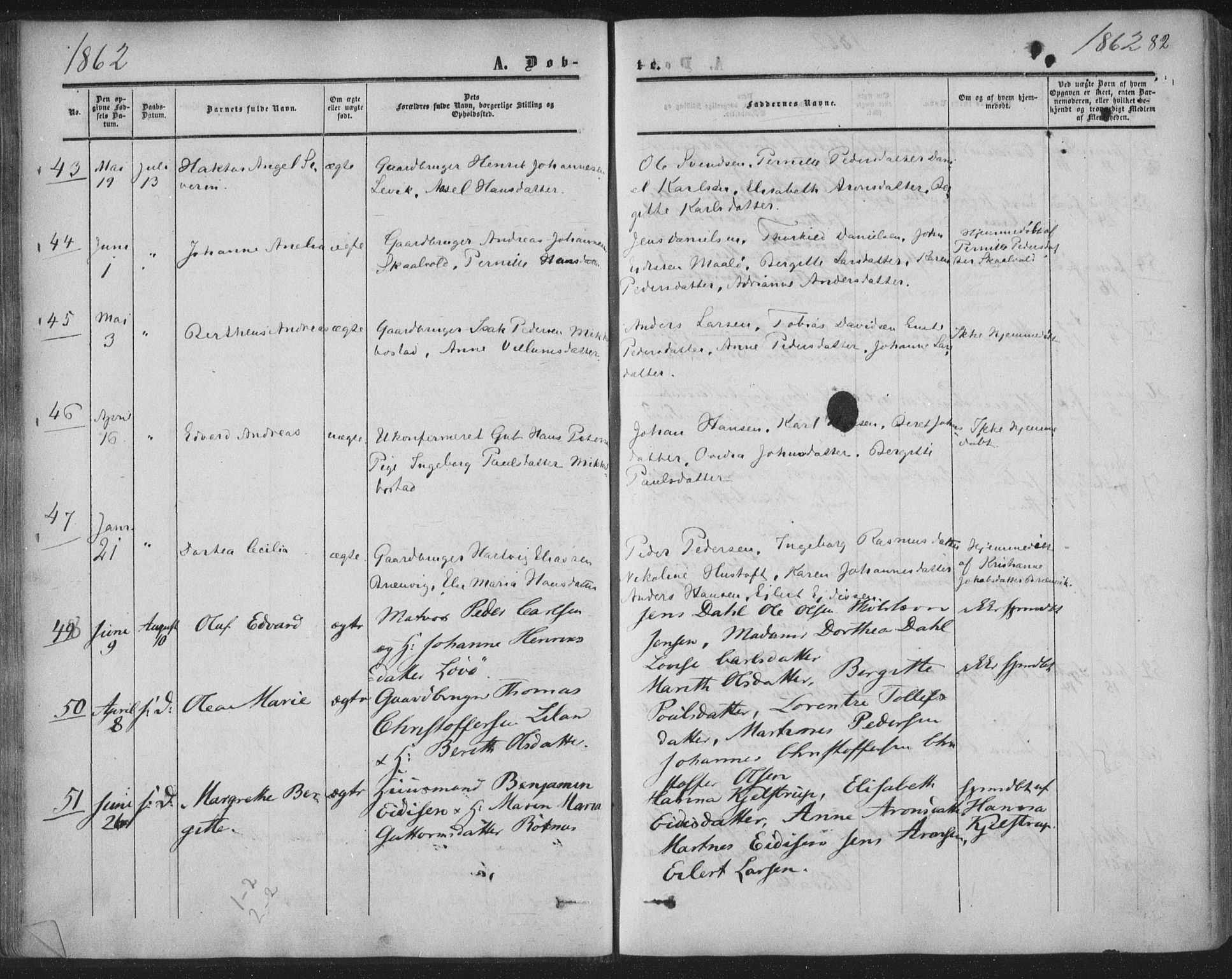 Ministerialprotokoller, klokkerbøker og fødselsregistre - Nordland, AV/SAT-A-1459/855/L0800: Parish register (official) no. 855A08, 1852-1864, p. 82