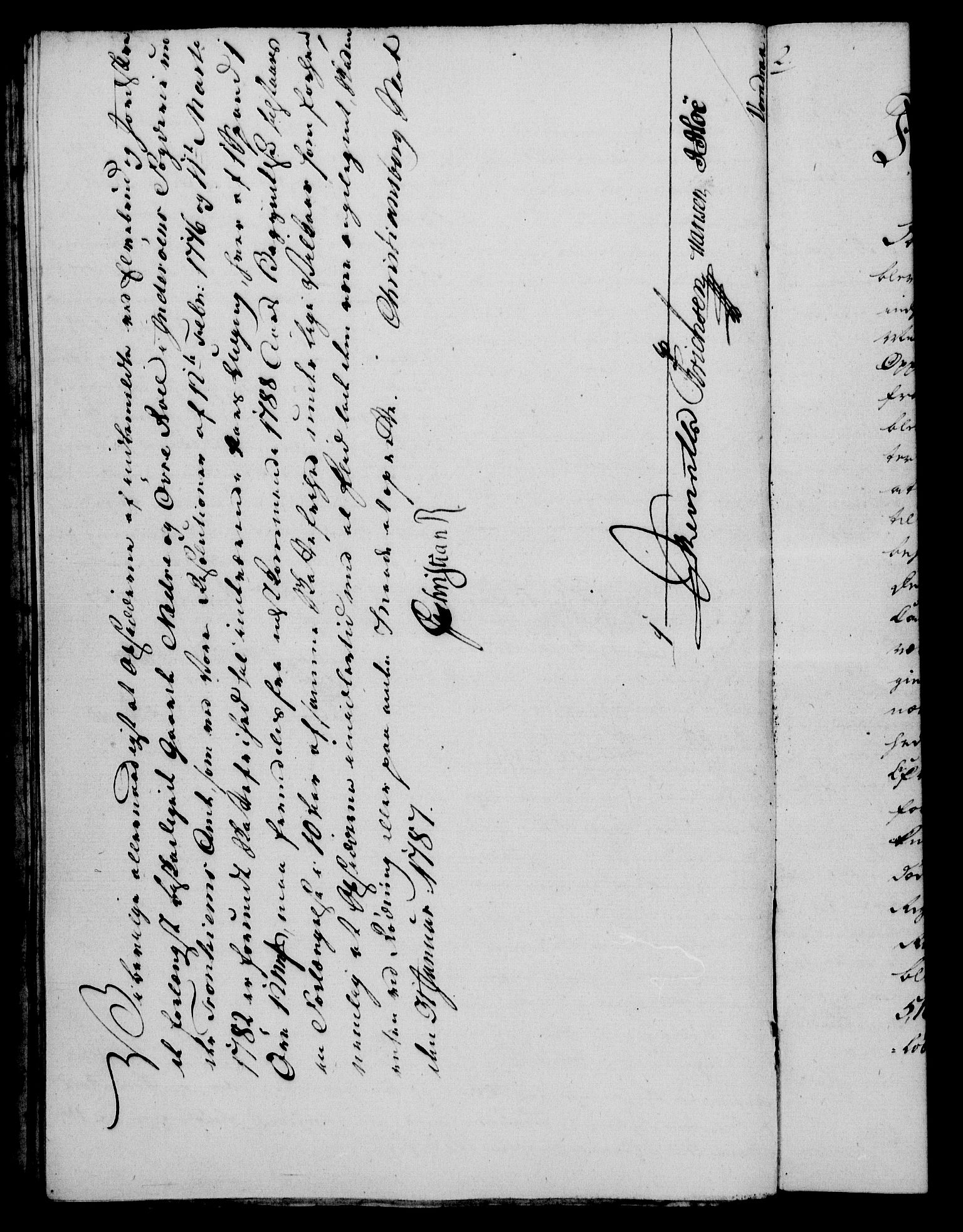 Rentekammeret, Kammerkanselliet, RA/EA-3111/G/Gf/Gfa/L0069: Norsk relasjons- og resolusjonsprotokoll (merket RK 52.69), 1787, p. 83