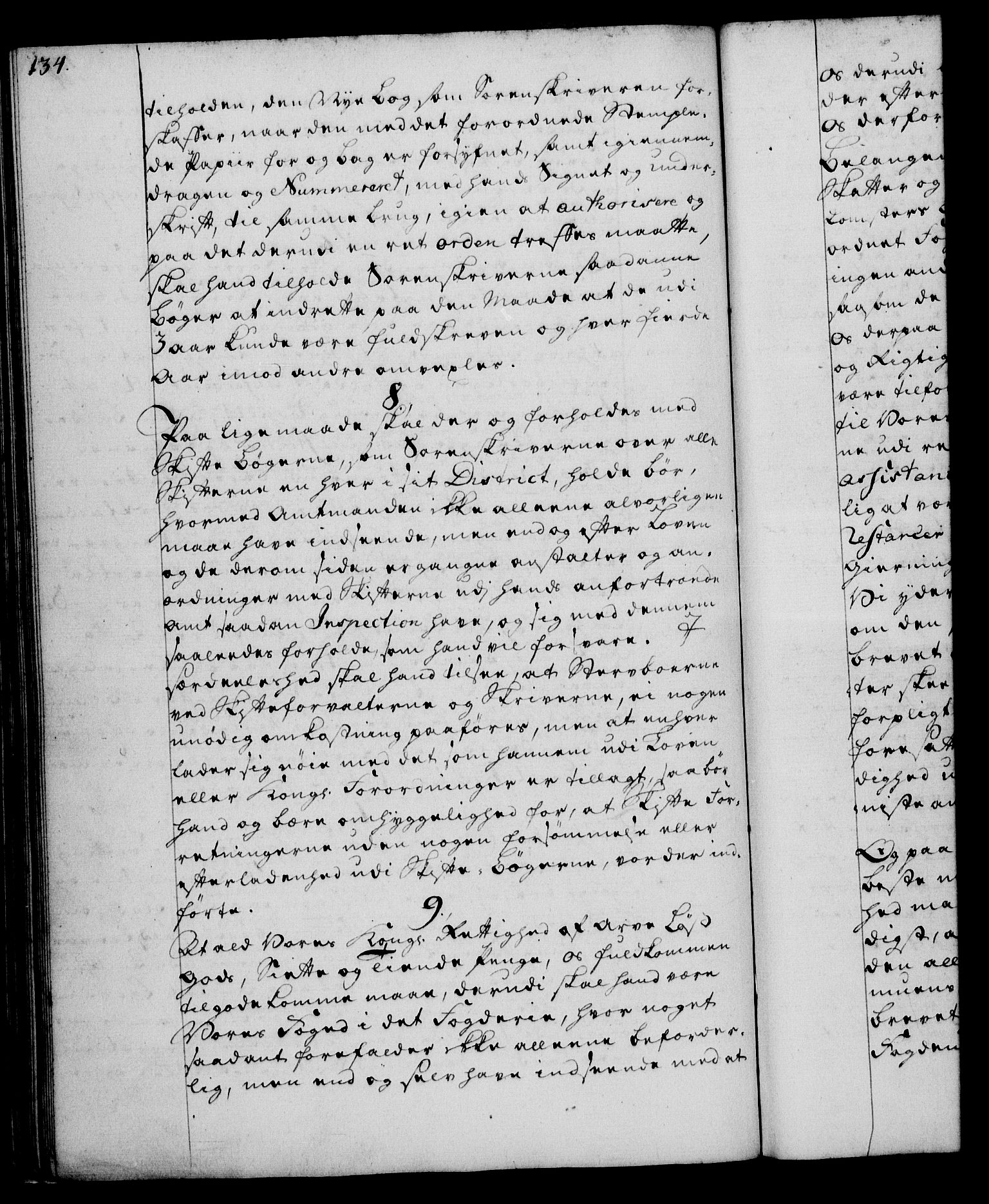 Rentekammeret, Kammerkanselliet, RA/EA-3111/G/Gg/Ggi/L0003: Norsk instruksjonsprotokoll med register (merket RK 53.36), 1751-1775, p. 134