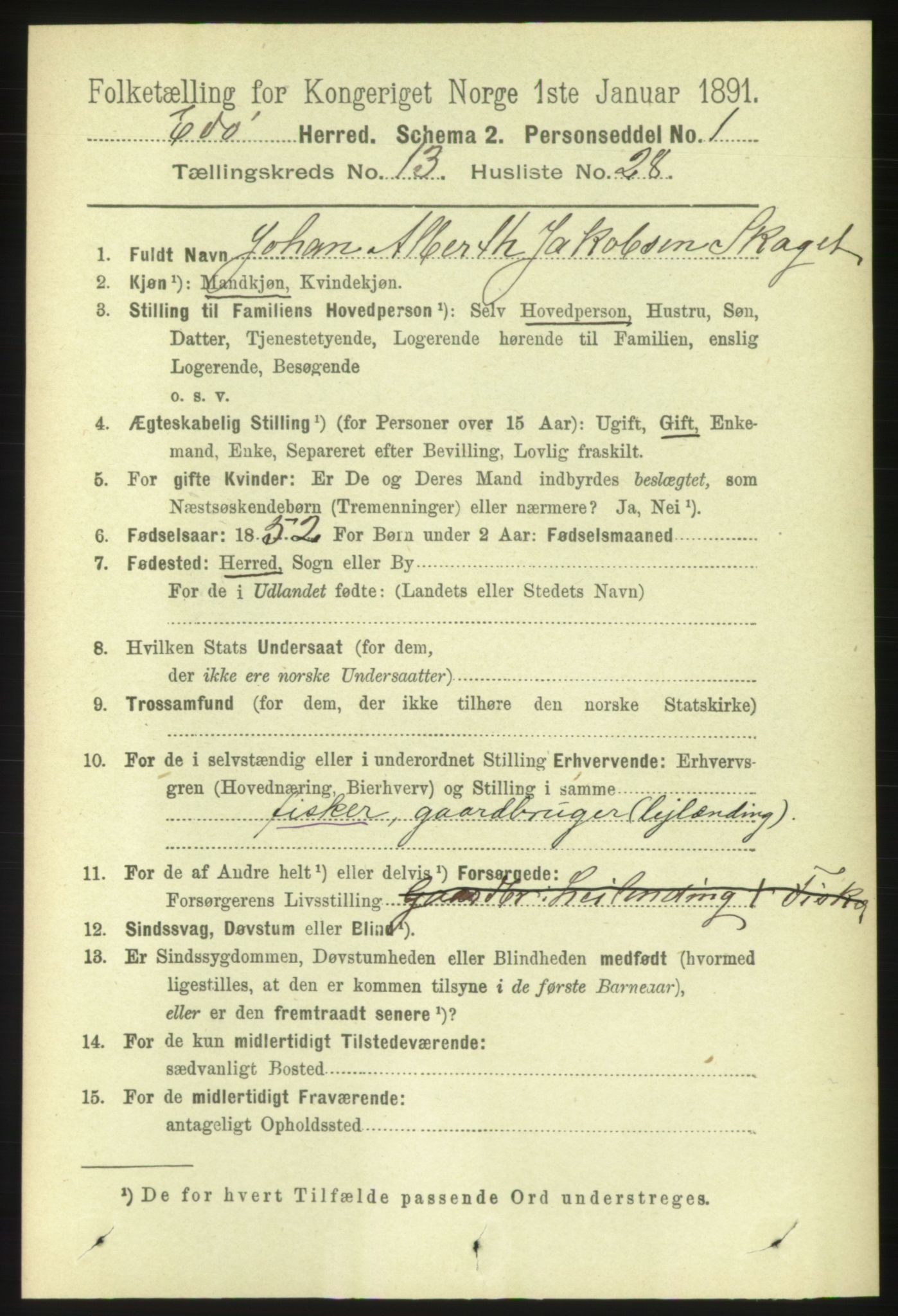 RA, 1891 census for 1573 Edøy, 1891, p. 3833