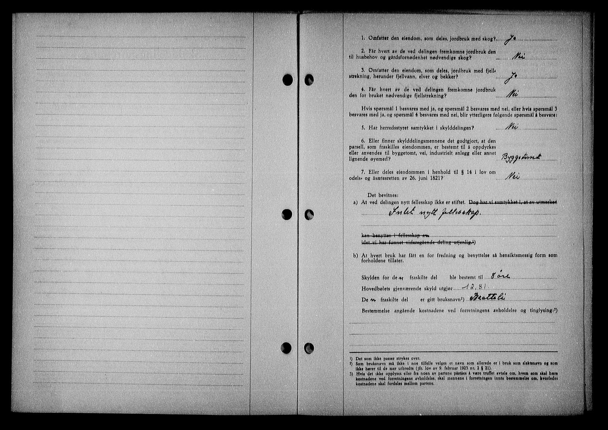 Nedenes sorenskriveri, AV/SAK-1221-0006/G/Gb/Gba/L0049: Mortgage book no. A-III, 1941-1942, Diary no: : 1072/1942