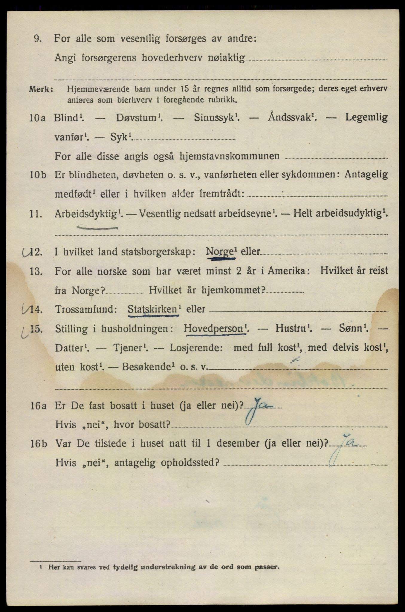 SAO, 1920 census for Kristiania, 1920, p. 141992