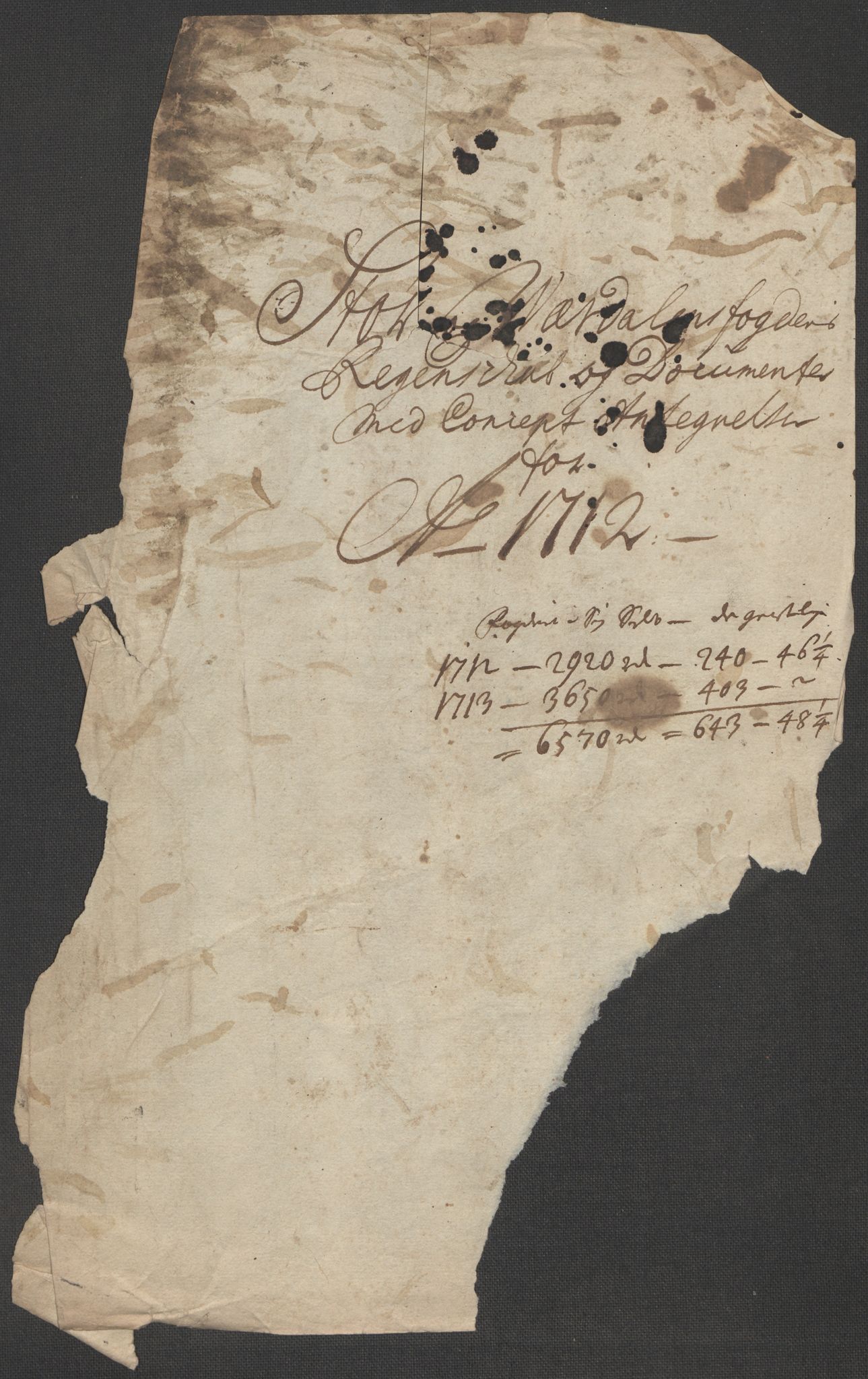 Rentekammeret inntil 1814, Reviderte regnskaper, Fogderegnskap, RA/EA-4092/R62/L4202: Fogderegnskap Stjørdal og Verdal, 1712, p. 4