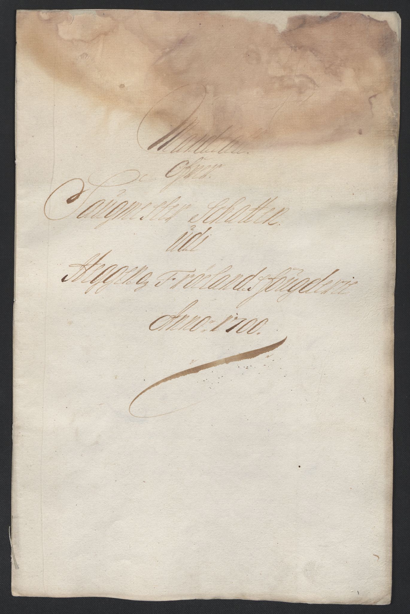 Rentekammeret inntil 1814, Reviderte regnskaper, Fogderegnskap, AV/RA-EA-4092/R07/L0291: Fogderegnskap Rakkestad, Heggen og Frøland, 1700, p. 7