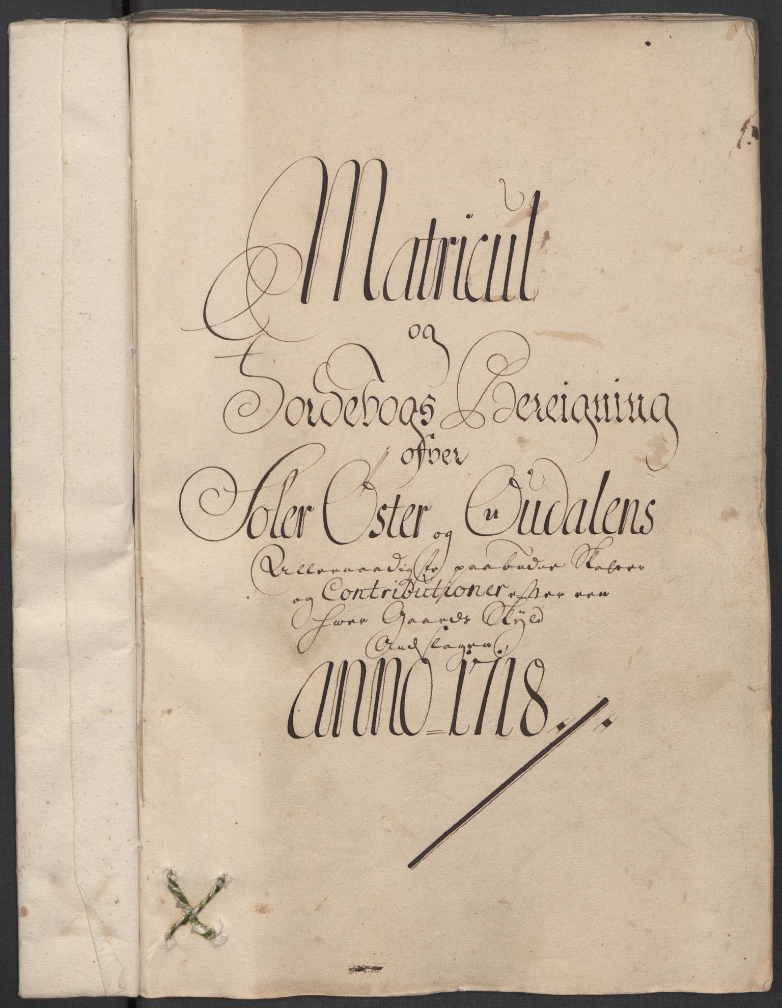 Rentekammeret inntil 1814, Reviderte regnskaper, Fogderegnskap, RA/EA-4092/R13/L0857: Fogderegnskap Solør, Odal og Østerdal, 1718, p. 21