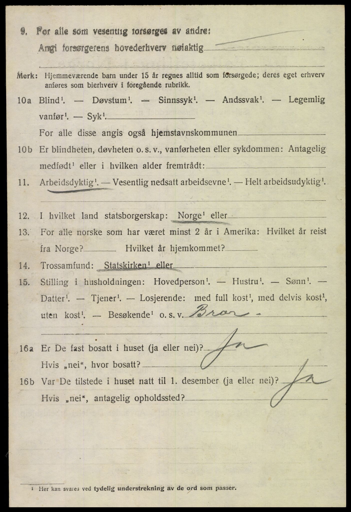 SAH, 1920 census for Nord-Aurdal, 1920, p. 3117