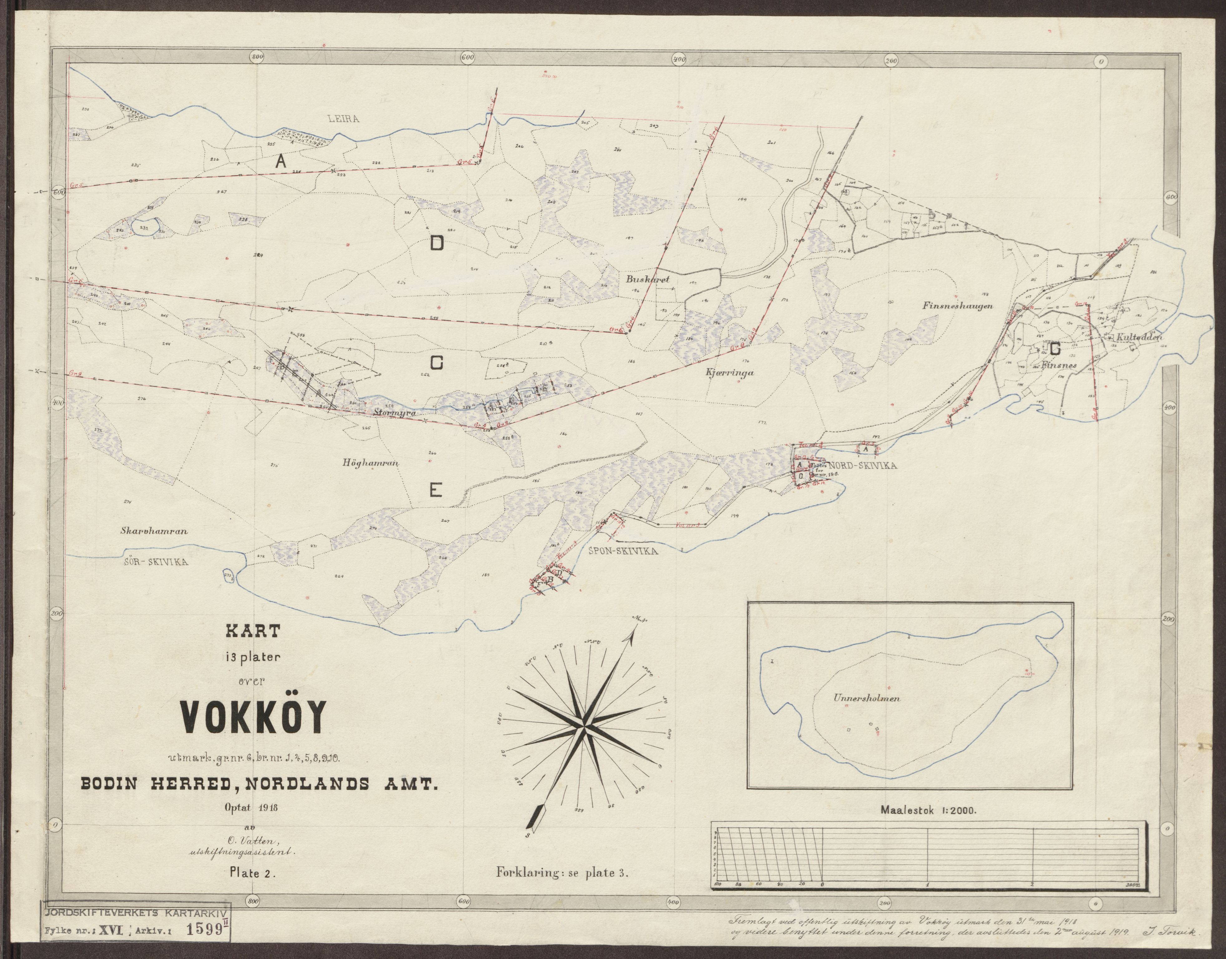 Jordskifteverkets kartarkiv, AV/RA-S-3929/T, 1859-1988, p. 1854