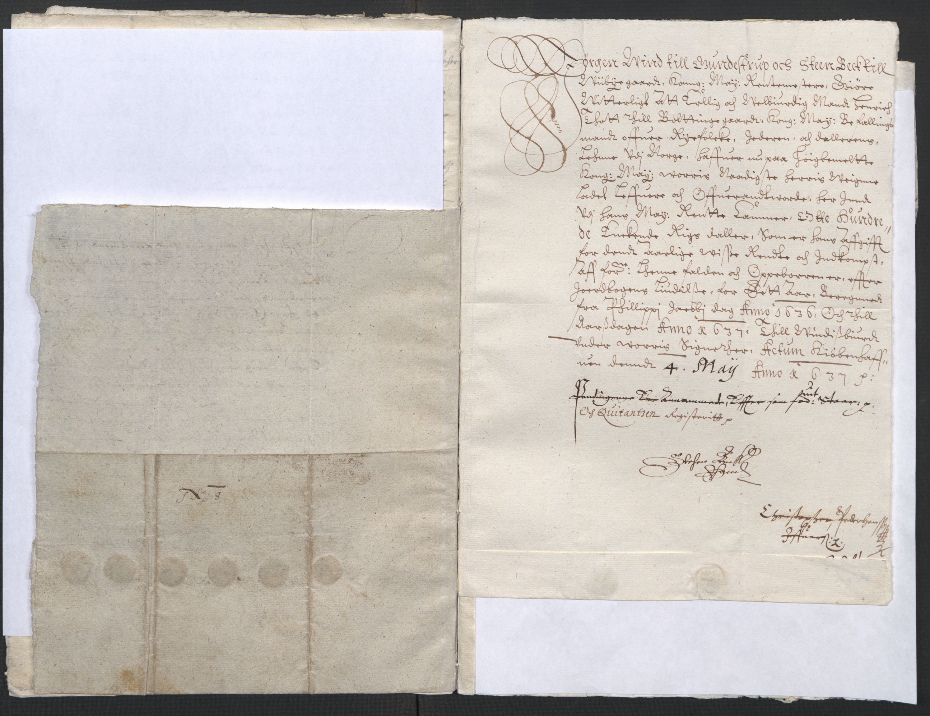 Rentekammeret inntil 1814, Reviderte regnskaper, Lensregnskaper, AV/RA-EA-5023/R/Rb/Rbs/L0020: Stavanger len, 1635-1637