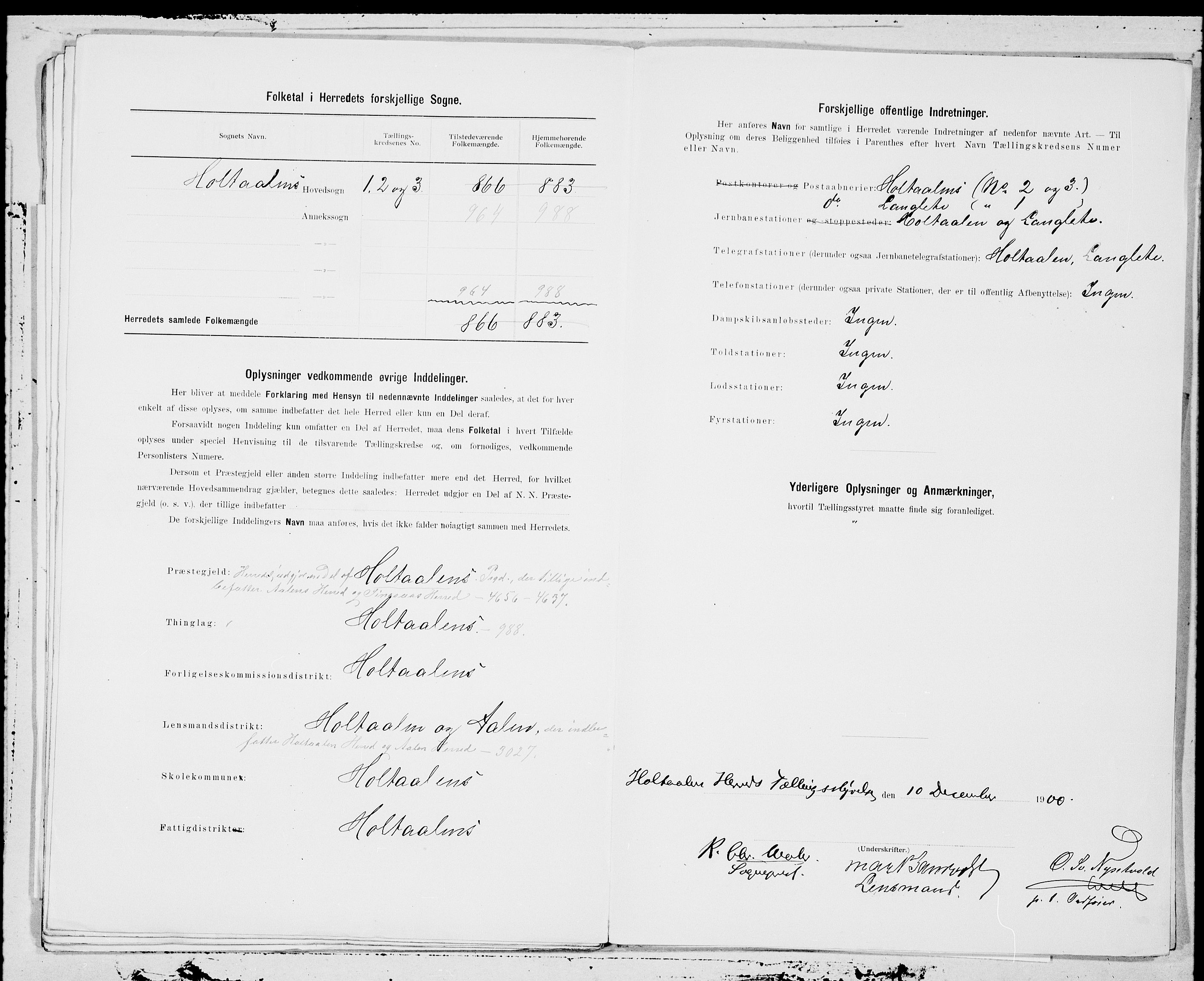 SAT, 1900 census for Haltdalen, 1900, p. 9