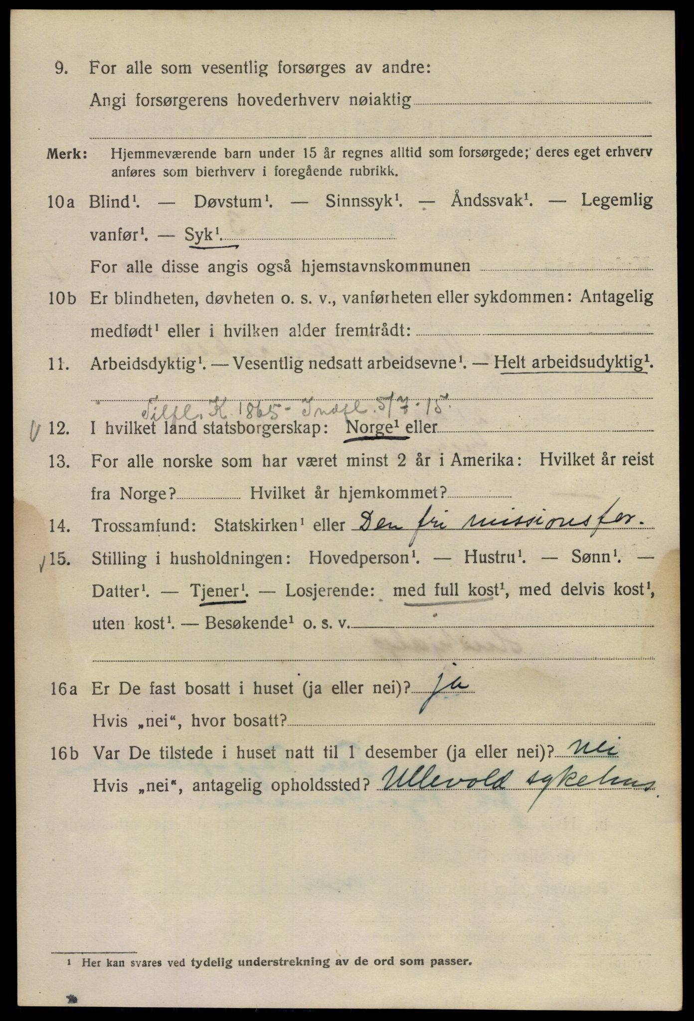 SAO, 1920 census for Kristiania, 1920, p. 224444