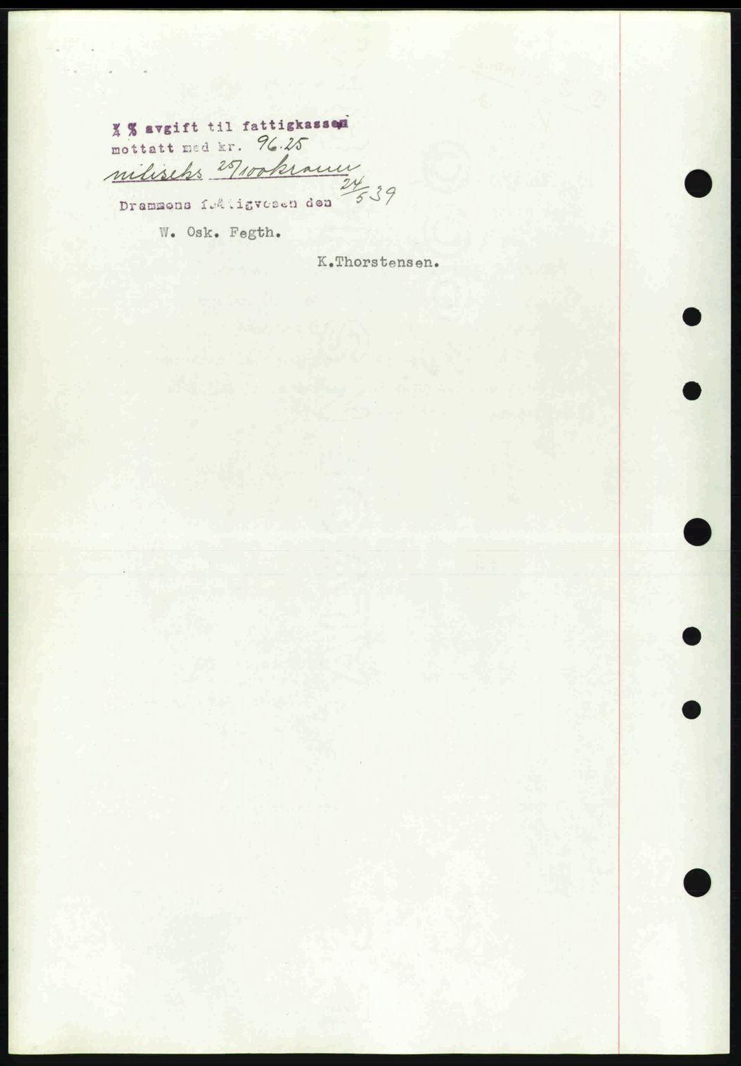 Drammen byfogd, AV/SAKO-A-222/G/Ga/Gac/L0058: Mortgage book no. A12, 1939-1942, Diary no: : 885/1939