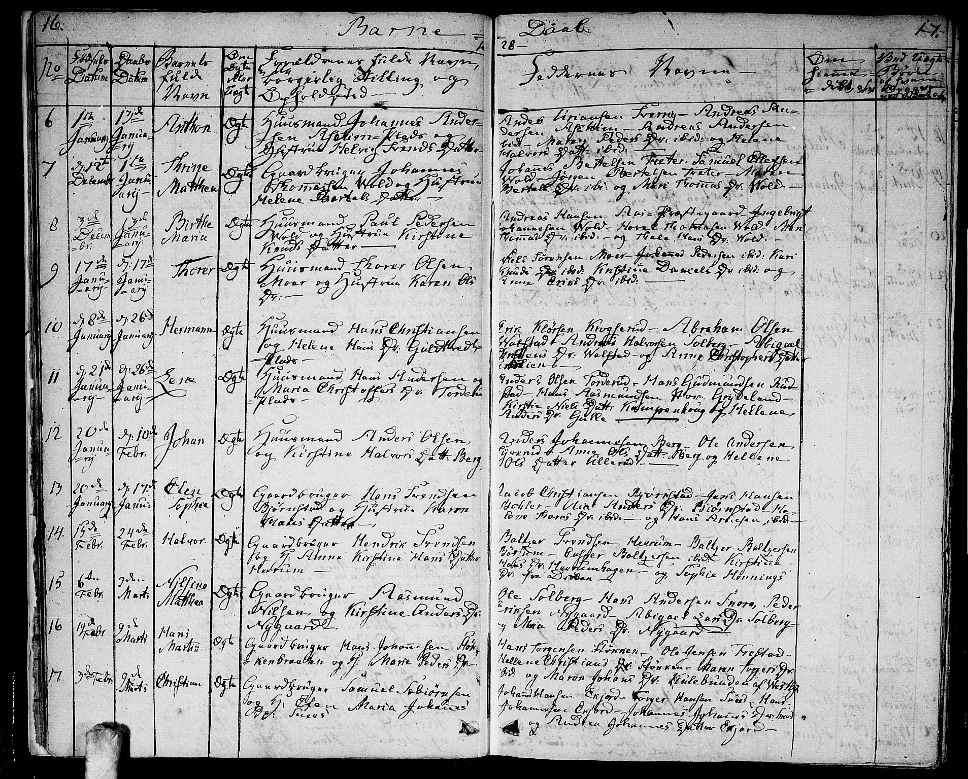 Ås prestekontor Kirkebøker, SAO/A-10894/F/Fa/L0005: Parish register (official) no. I 5, 1827-1840, p. 16-17