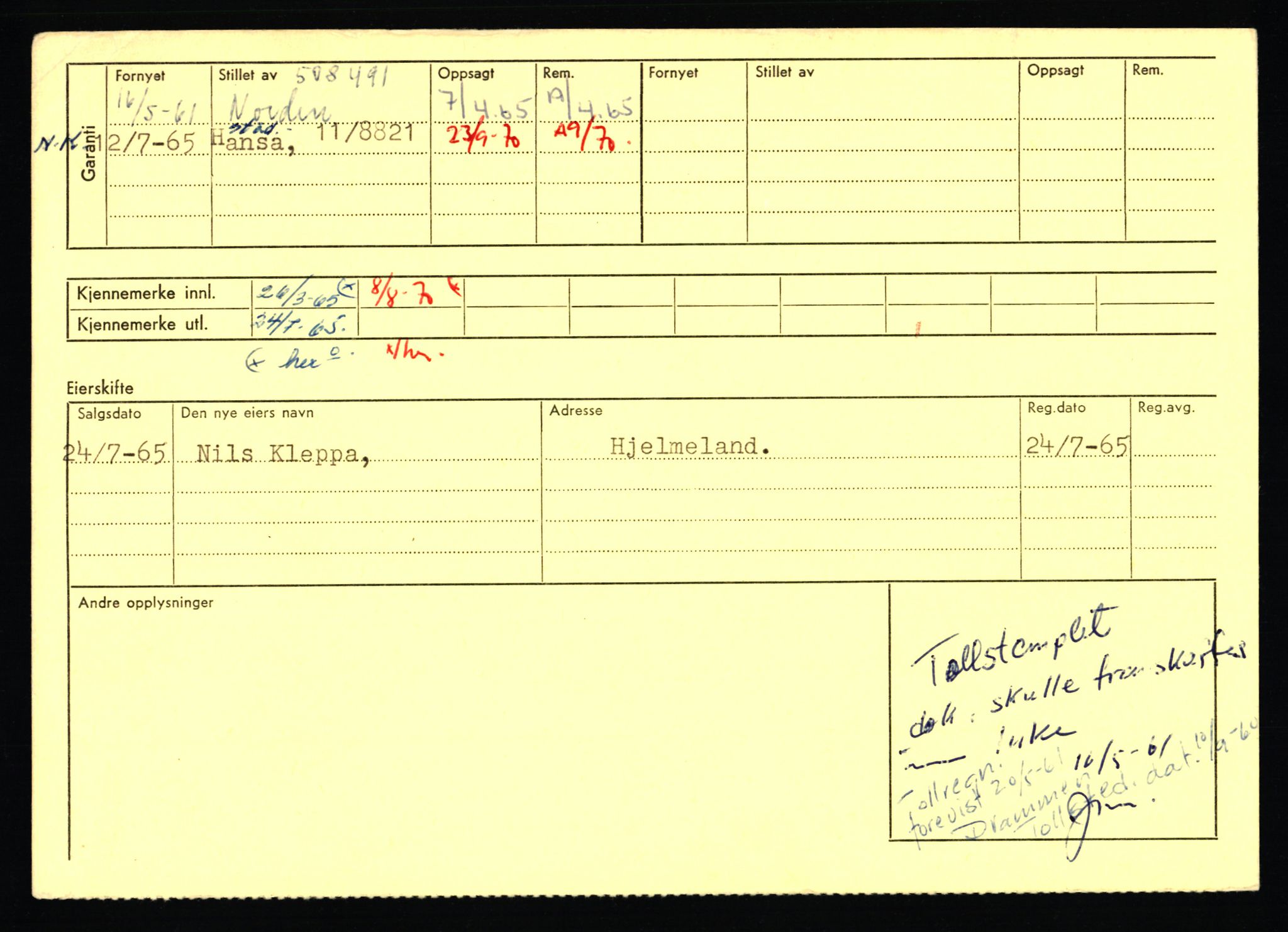 Stavanger trafikkstasjon, AV/SAST-A-101942/0/F/L0053: L-52900 - L-54199, 1930-1971, p. 2424