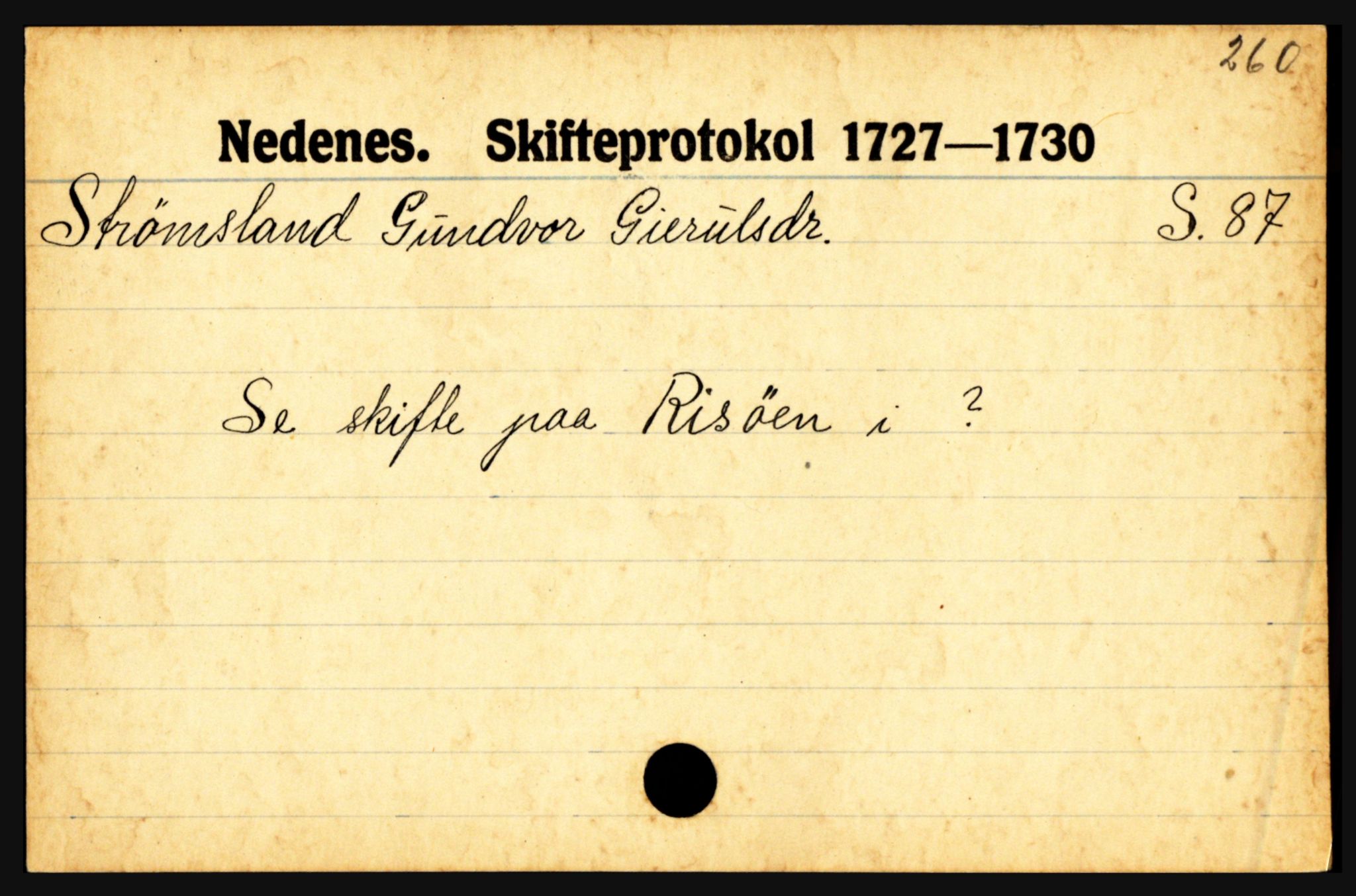 Nedenes sorenskriveri før 1824, AV/SAK-1221-0007/H, p. 28909