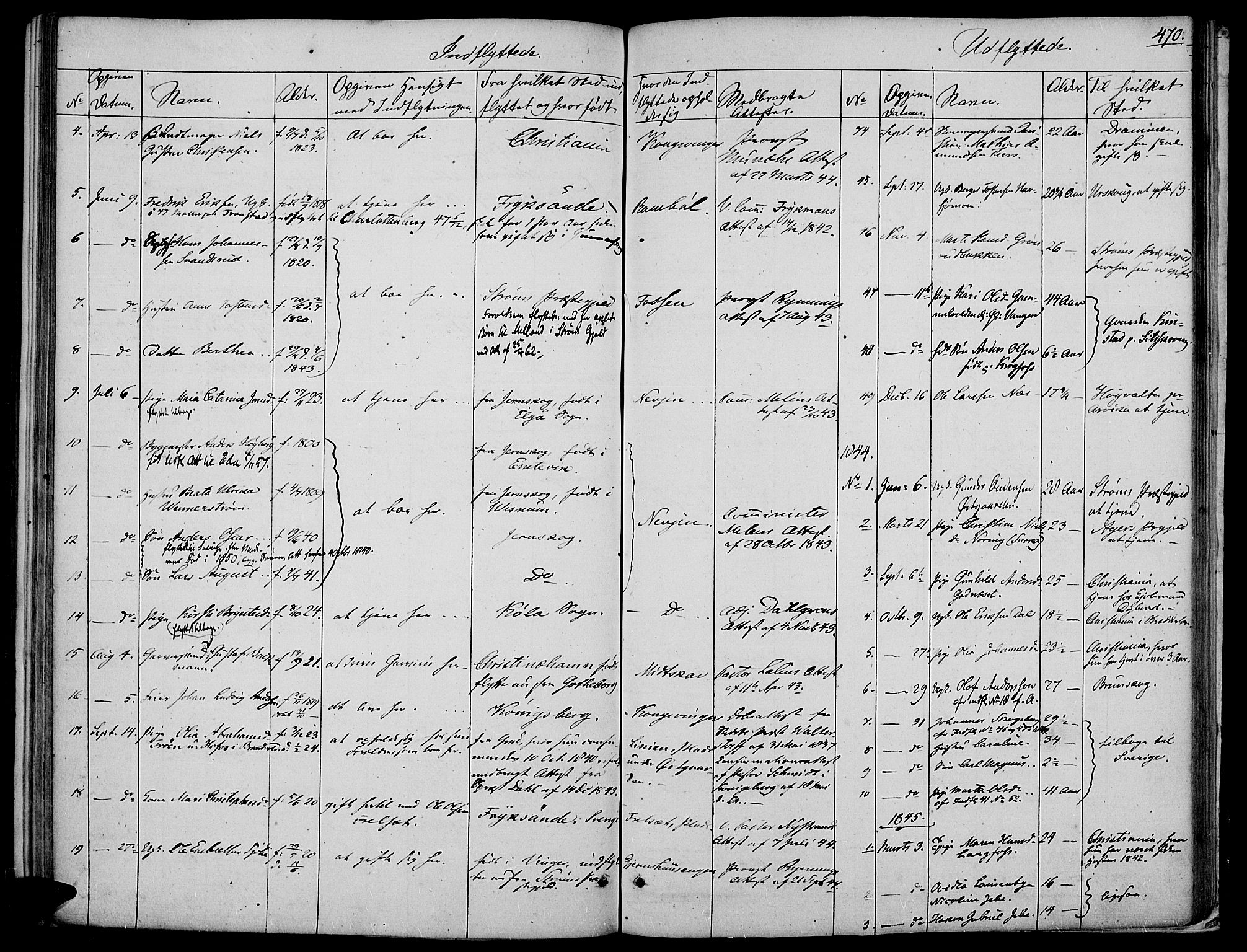 Vinger prestekontor, AV/SAH-PREST-024/H/Ha/Haa/L0008: Parish register (official) no. 8, 1839-1847, p. 470