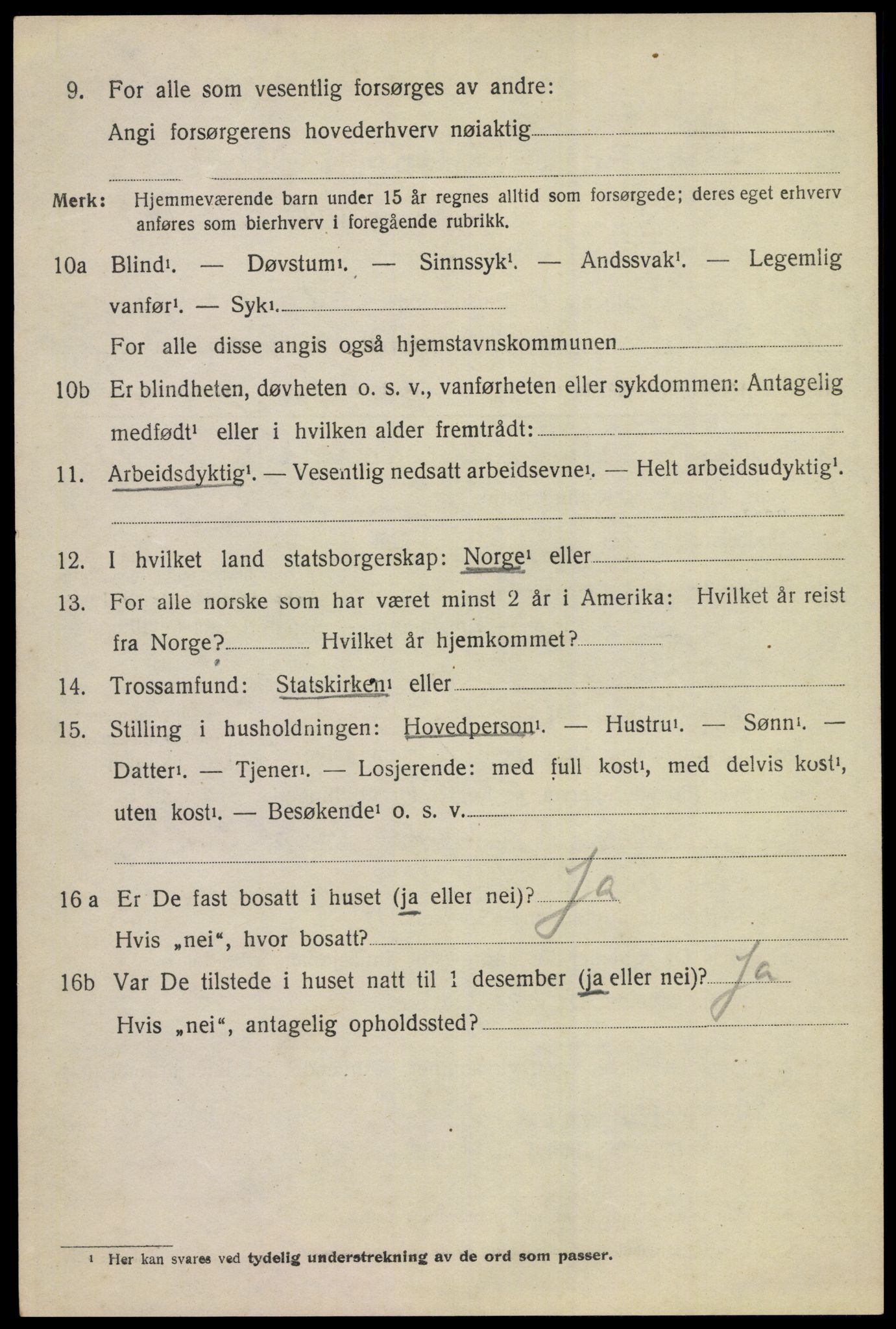 SAKO, 1920 census for Hole, 1920, p. 2740