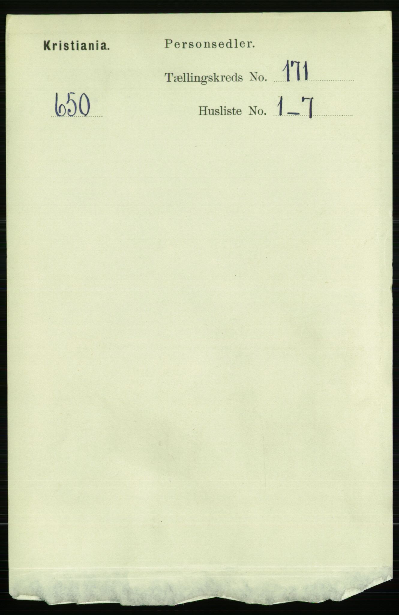 RA, 1891 census for 0301 Kristiania, 1891, p. 100645