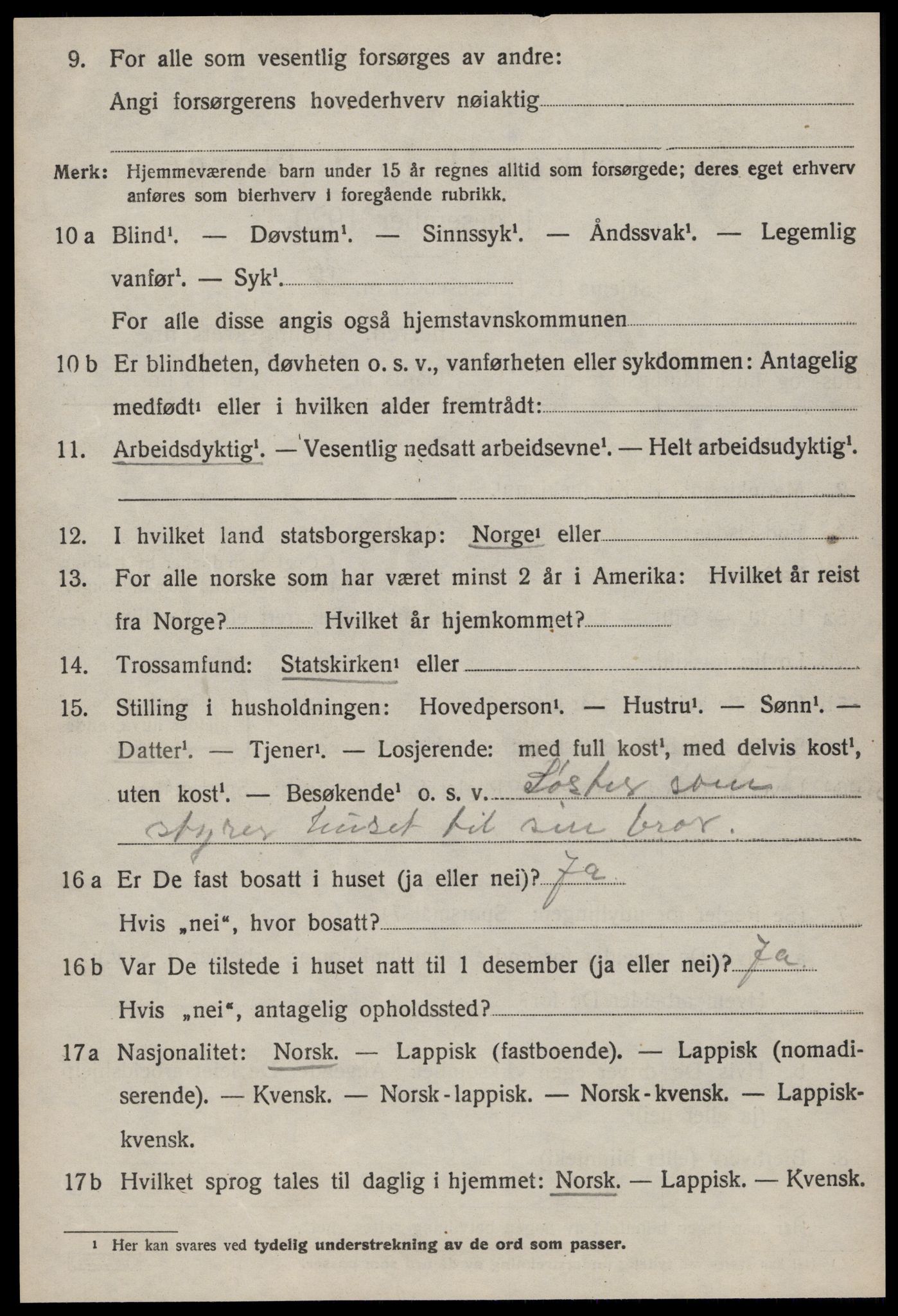 SAT, 1920 census for Malvik, 1920, p. 2627