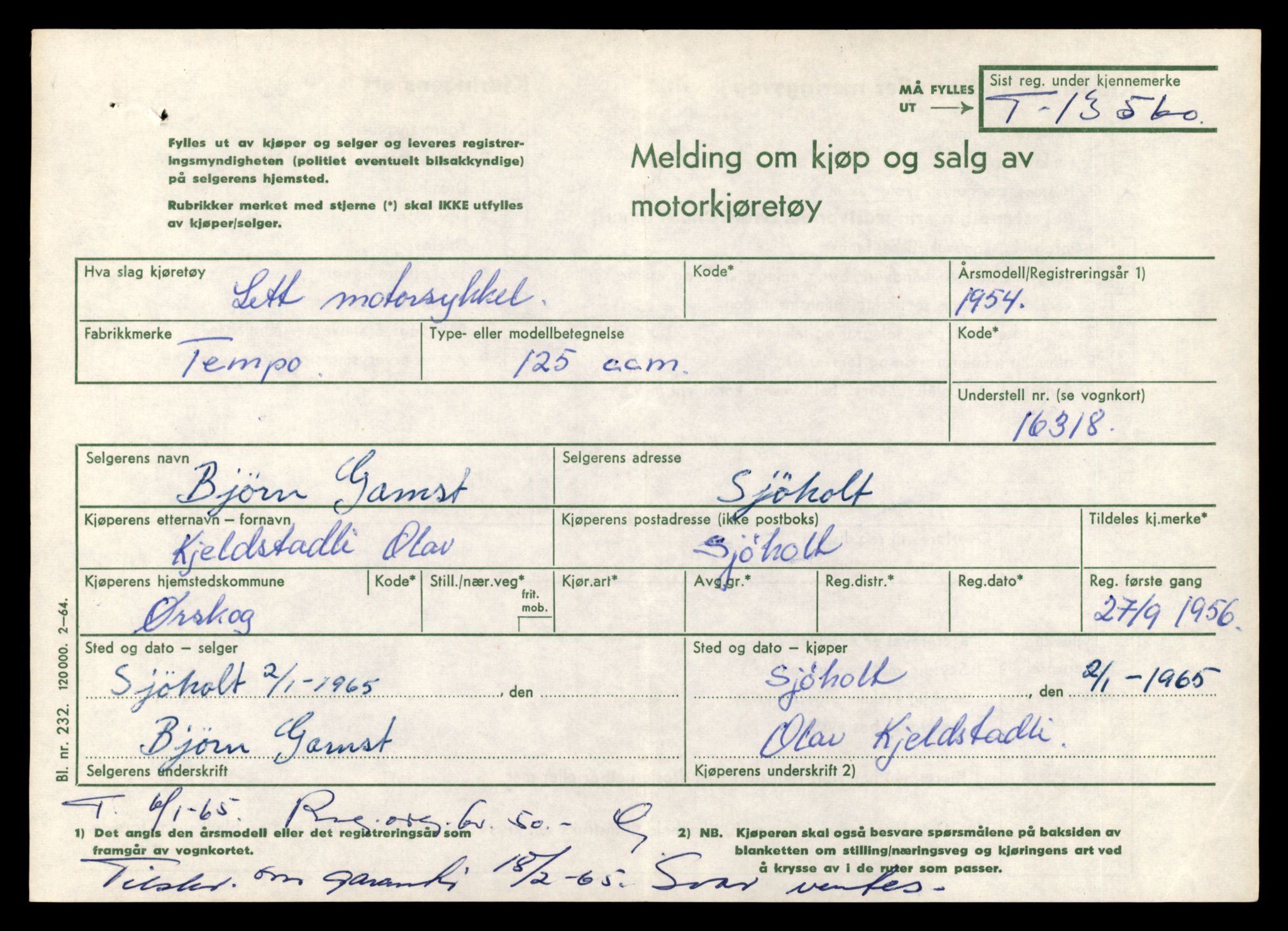 Møre og Romsdal vegkontor - Ålesund trafikkstasjon, AV/SAT-A-4099/F/Fe/L0040: Registreringskort for kjøretøy T 13531 - T 13709, 1927-1998, p. 598