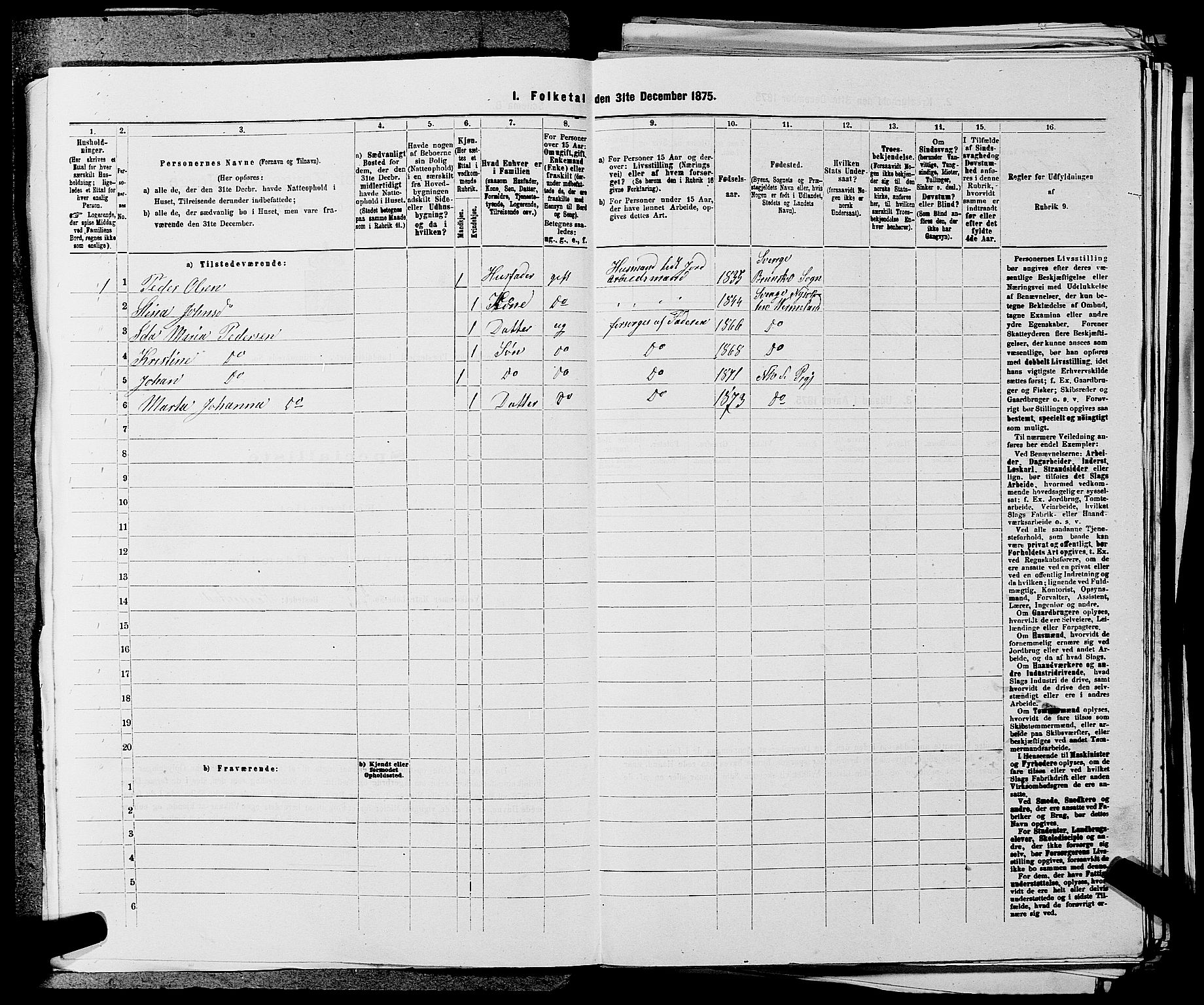 SAKO, 1875 census for 0613L Norderhov/Norderhov, Haug og Lunder, 1875, p. 756