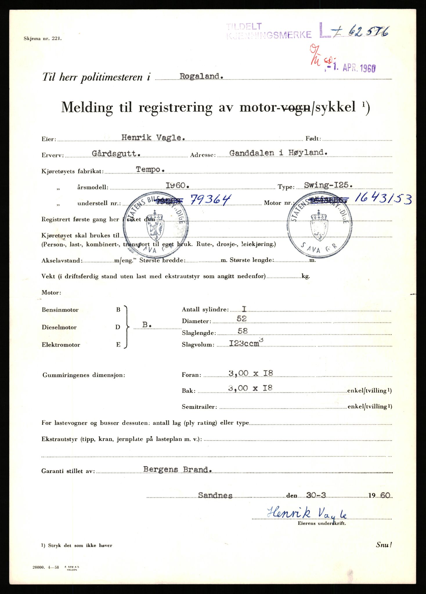 Stavanger trafikkstasjon, SAST/A-101942/0/F/L0062: L-62000 - L-62699, 1930-1971, p. 1963