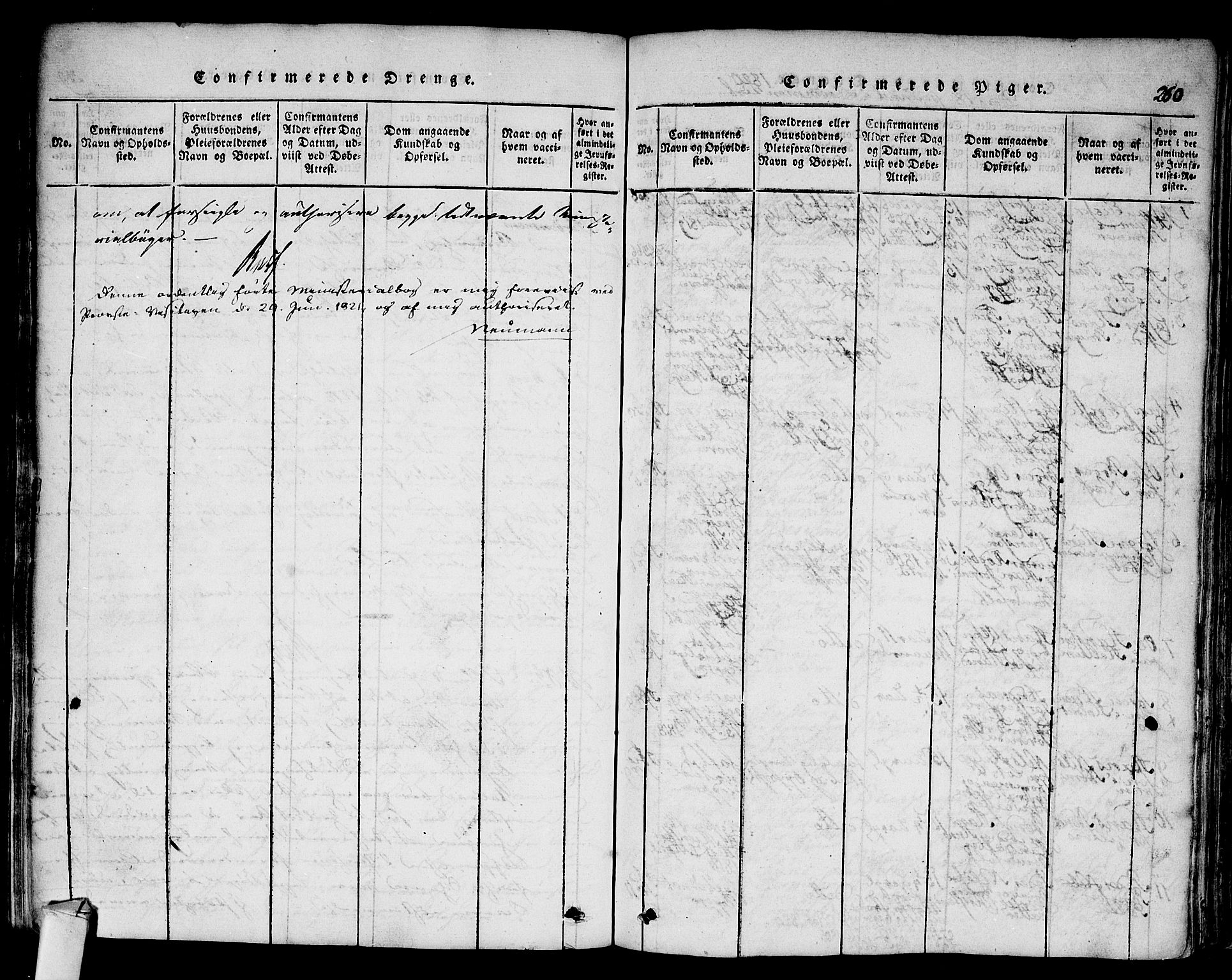 Hurum kirkebøker, AV/SAKO-A-229/F/Fa/L0009: Parish register (official) no. 9, 1816-1826, p. 260