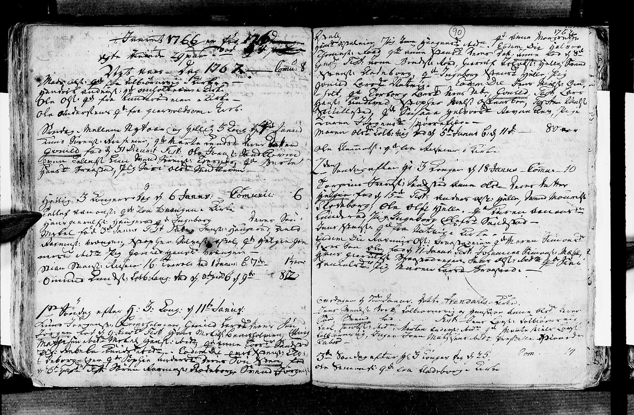 Øyestad sokneprestkontor, AV/SAK-1111-0049/F/Fa/L0006: Parish register (official) no. A 6, 1758-1776, p. 90