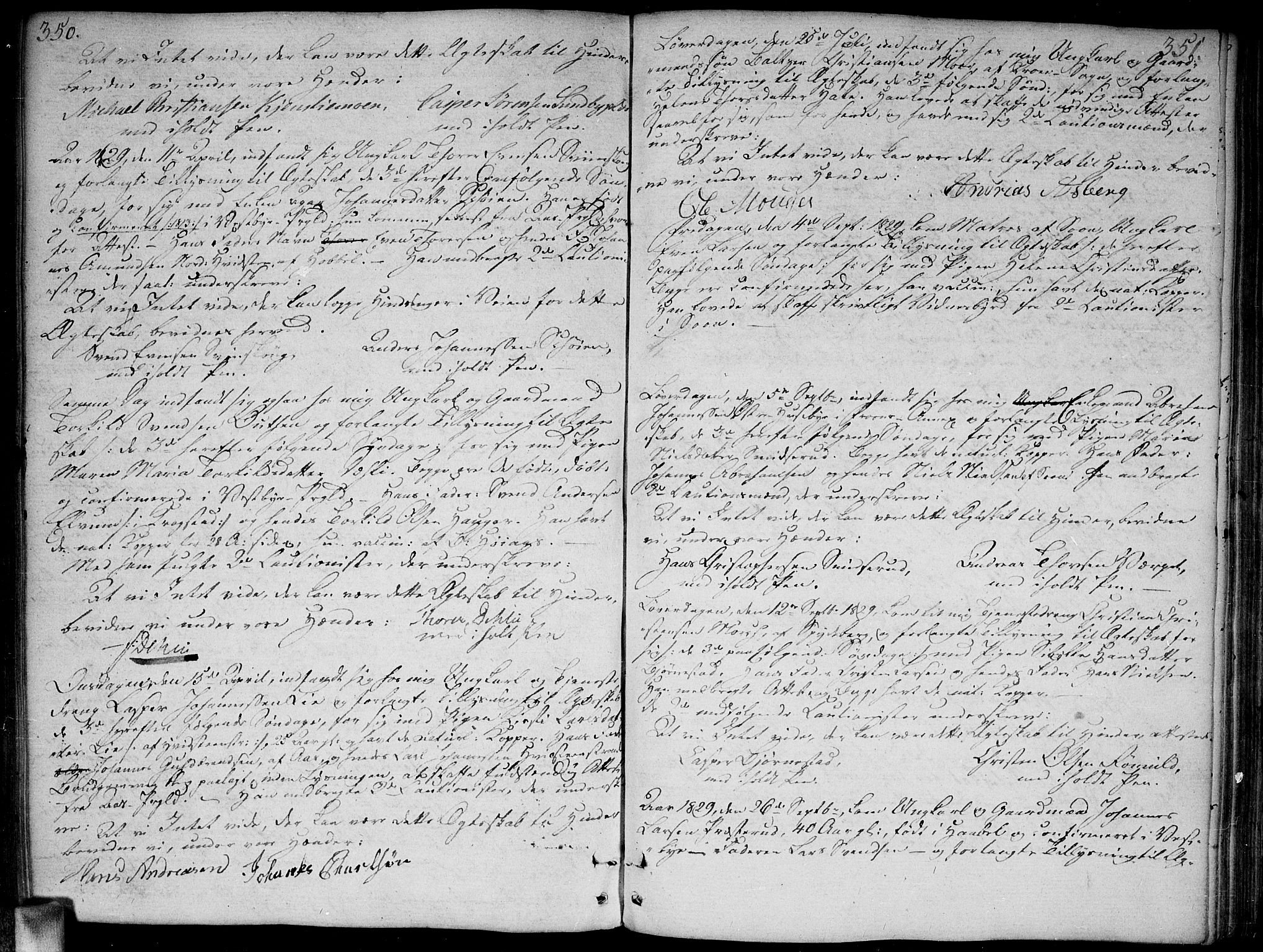 Vestby prestekontor Kirkebøker, AV/SAO-A-10893/F/Fa/L0004: Parish register (official) no. I 4, 1797-1813, p. 350-351