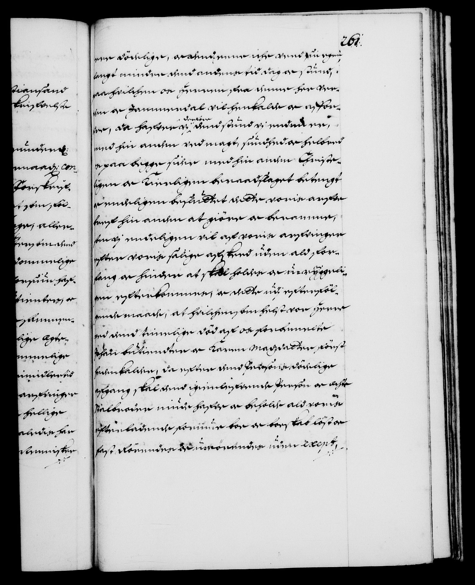 Danske Kanselli 1572-1799, RA/EA-3023/F/Fc/Fca/Fcaa/L0013: Norske registre (mikrofilm), 1681-1684, p. 261a