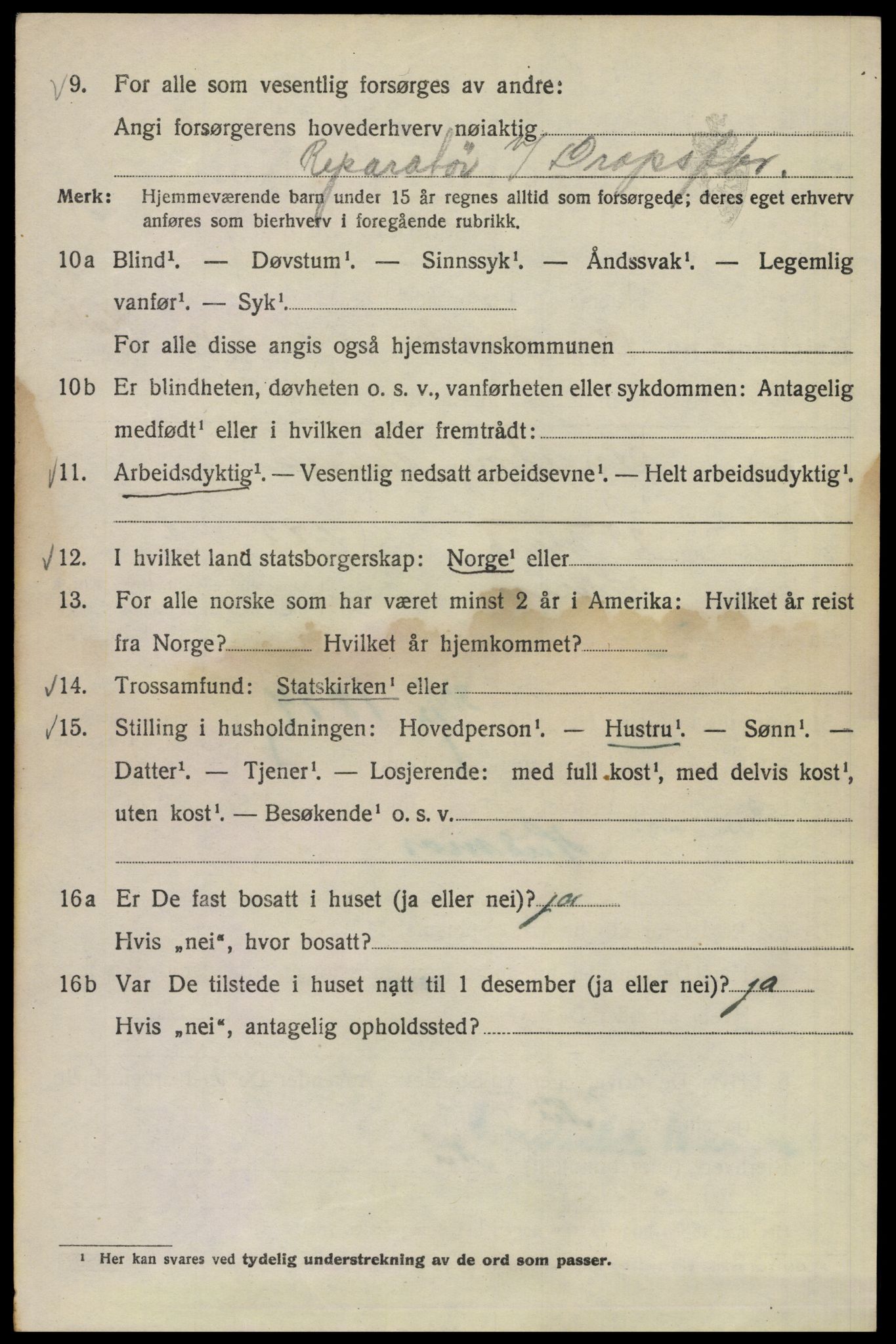 SAO, 1920 census for Kristiania, 1920, p. 369076