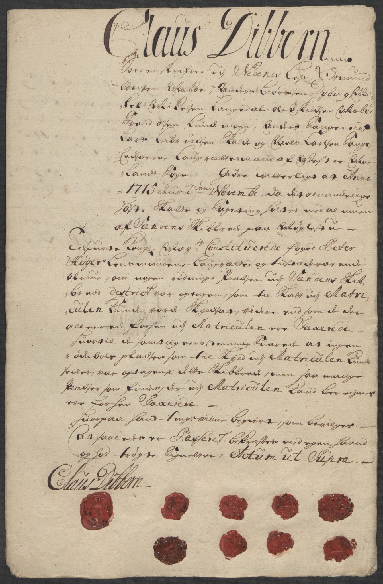 Rentekammeret inntil 1814, Reviderte regnskaper, Fogderegnskap, AV/RA-EA-4092/R39/L2323: Fogderegnskap Nedenes, 1715, p. 22