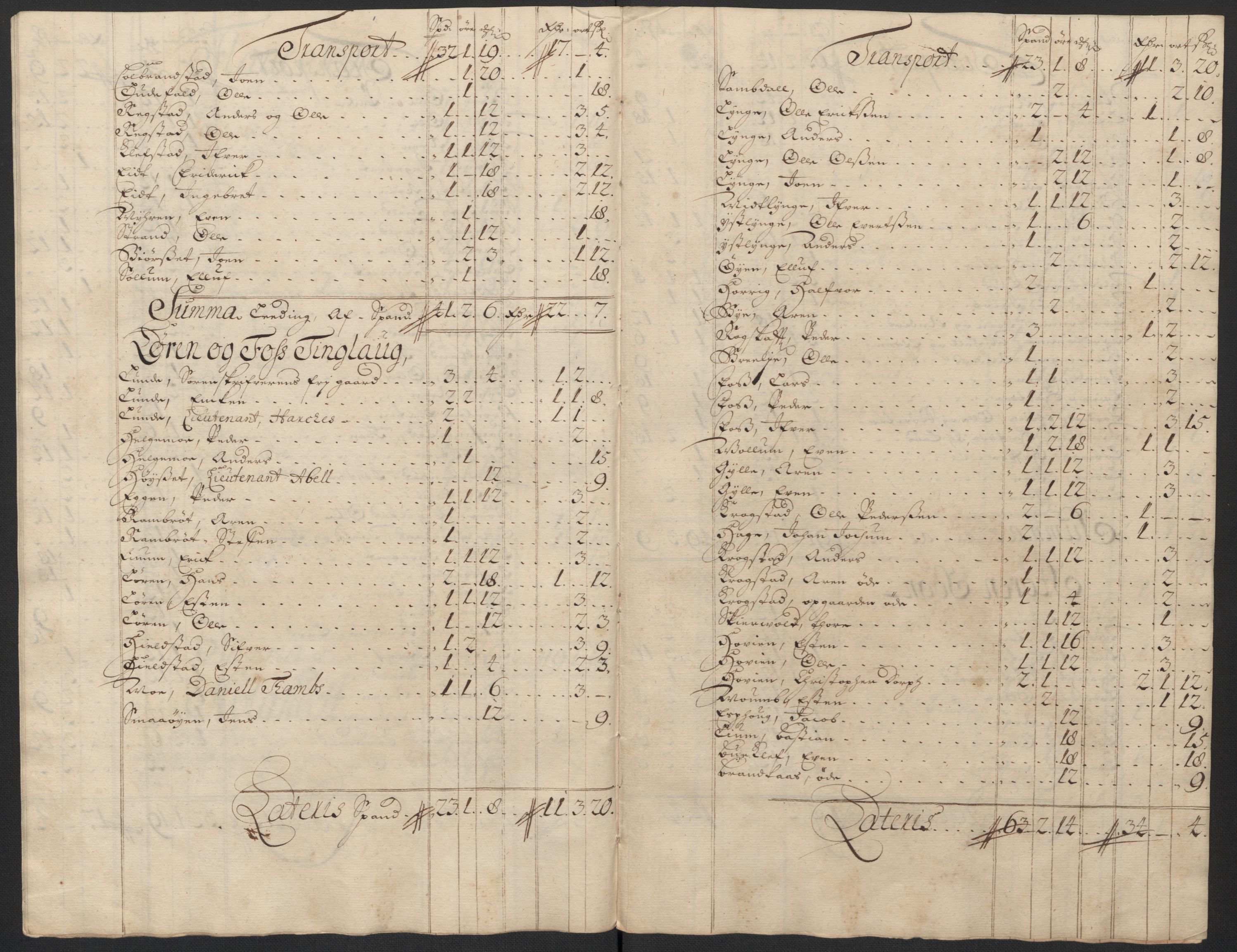 Rentekammeret inntil 1814, Reviderte regnskaper, Fogderegnskap, AV/RA-EA-4092/R60/L3954: Fogderegnskap Orkdal og Gauldal, 1704, p. 382