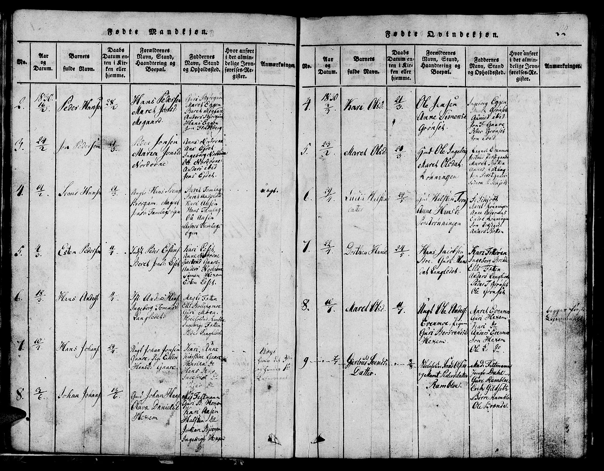Ministerialprotokoller, klokkerbøker og fødselsregistre - Sør-Trøndelag, SAT/A-1456/685/L0976: Parish register (copy) no. 685C01, 1817-1878, p. 22