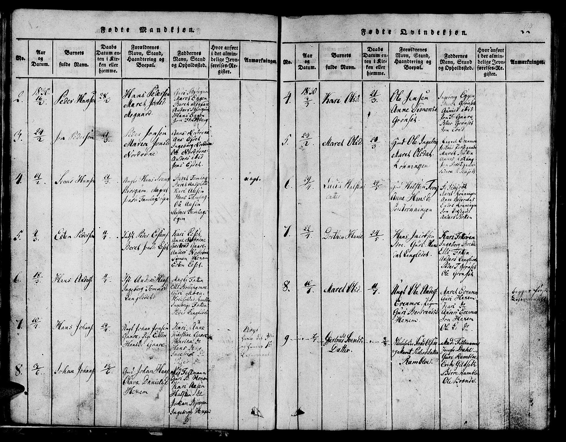 Ministerialprotokoller, klokkerbøker og fødselsregistre - Sør-Trøndelag, AV/SAT-A-1456/685/L0976: Parish register (copy) no. 685C01, 1817-1878, p. 22