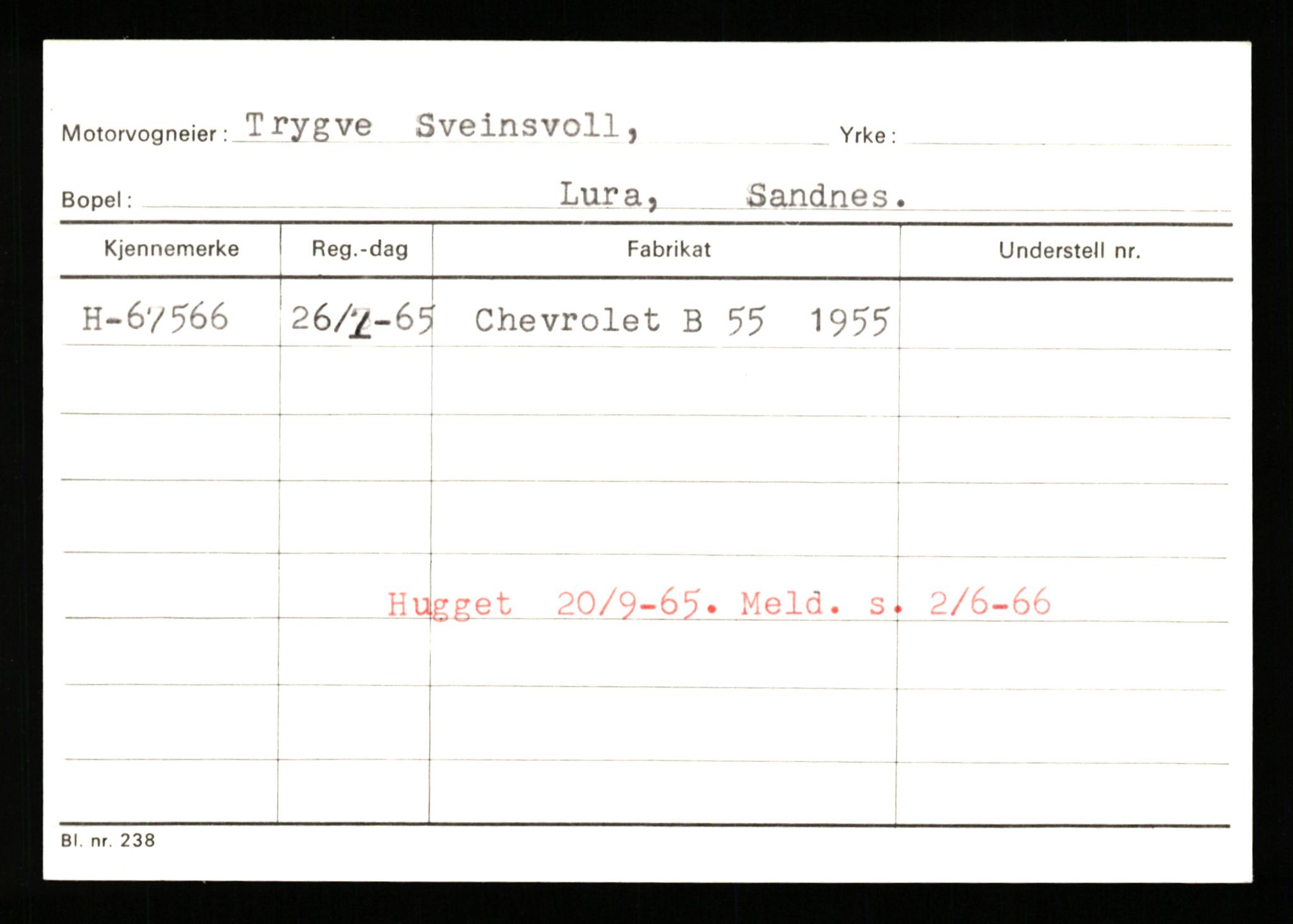 Stavanger trafikkstasjon, AV/SAST-A-101942/0/G/L0008: Registreringsnummer: 67519 - 84533, 1930-1971, p. 3