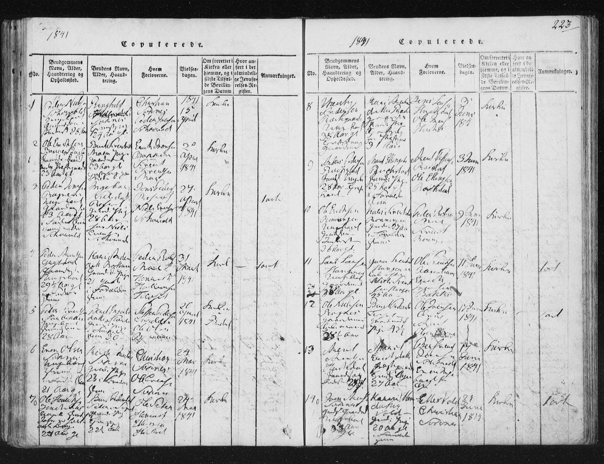 Ministerialprotokoller, klokkerbøker og fødselsregistre - Sør-Trøndelag, SAT/A-1456/687/L0996: Parish register (official) no. 687A04, 1816-1842, p. 223