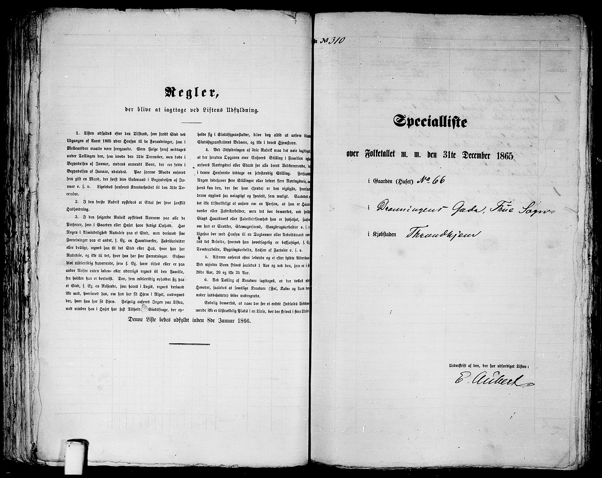 RA, 1865 census for Trondheim, 1865, p. 659