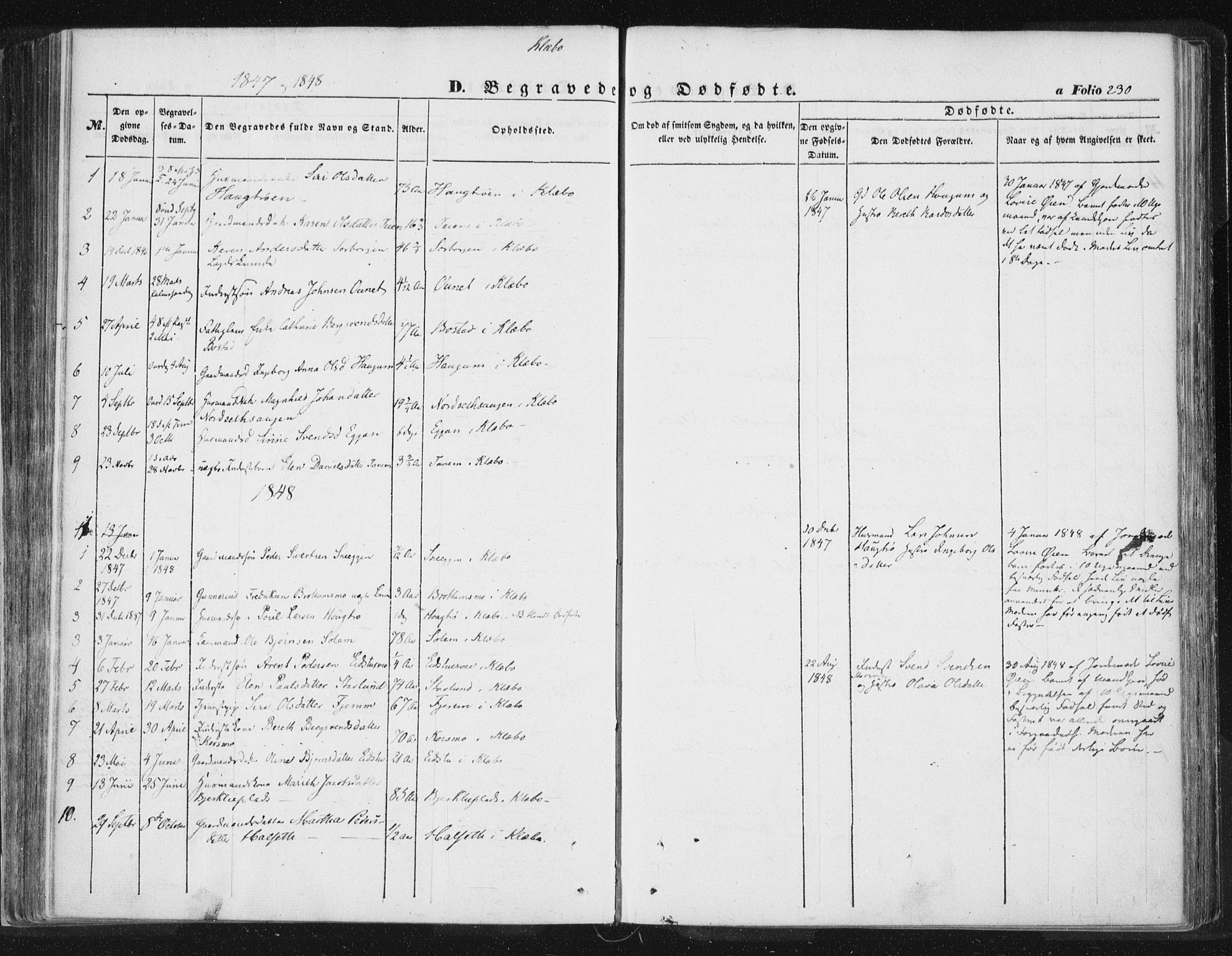 Ministerialprotokoller, klokkerbøker og fødselsregistre - Sør-Trøndelag, SAT/A-1456/618/L0441: Parish register (official) no. 618A05, 1843-1862, p. 230