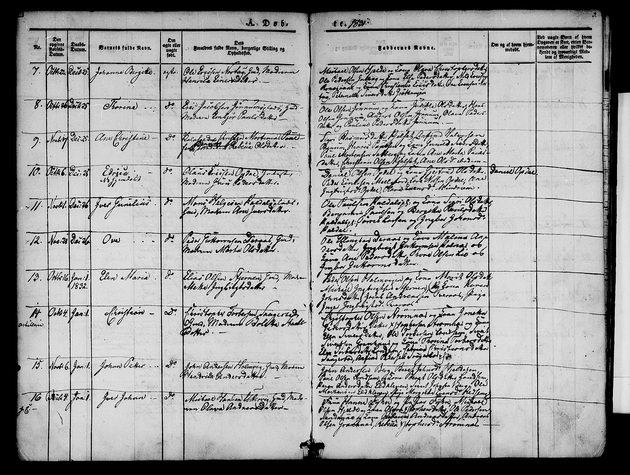 Ministerialprotokoller, klokkerbøker og fødselsregistre - Nord-Trøndelag, AV/SAT-A-1458/741/L0391: Parish register (official) no. 741A05, 1831-1836, p. 3