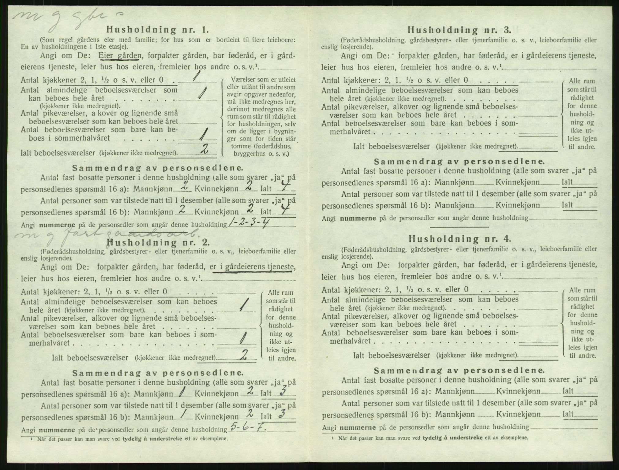 SAT, 1920 census for Eid (MR), 1920, p. 495