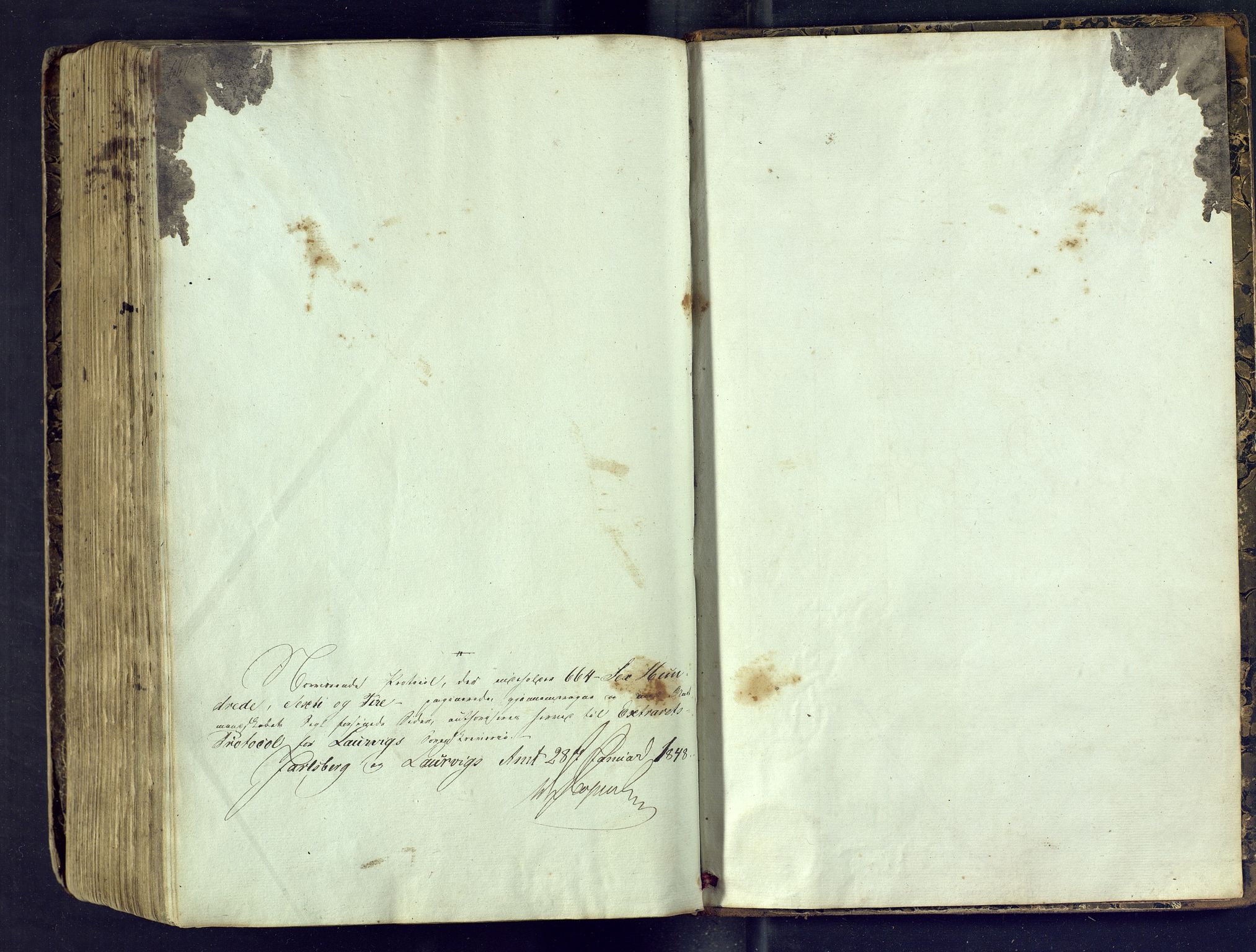 Larvik sorenskriveri, AV/SAKO-A-83/F/Fc/L0009: Ekstrarettsprotokoll, 1848-1853