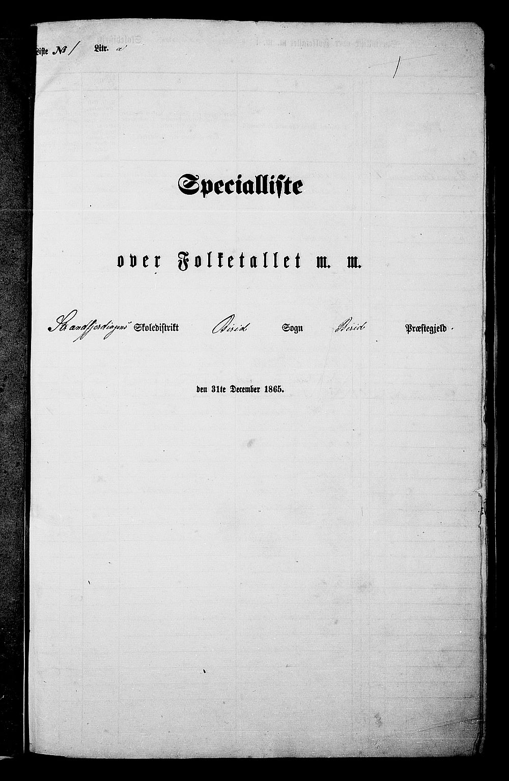 RA, 1865 census for Biri, 1865, p. 11