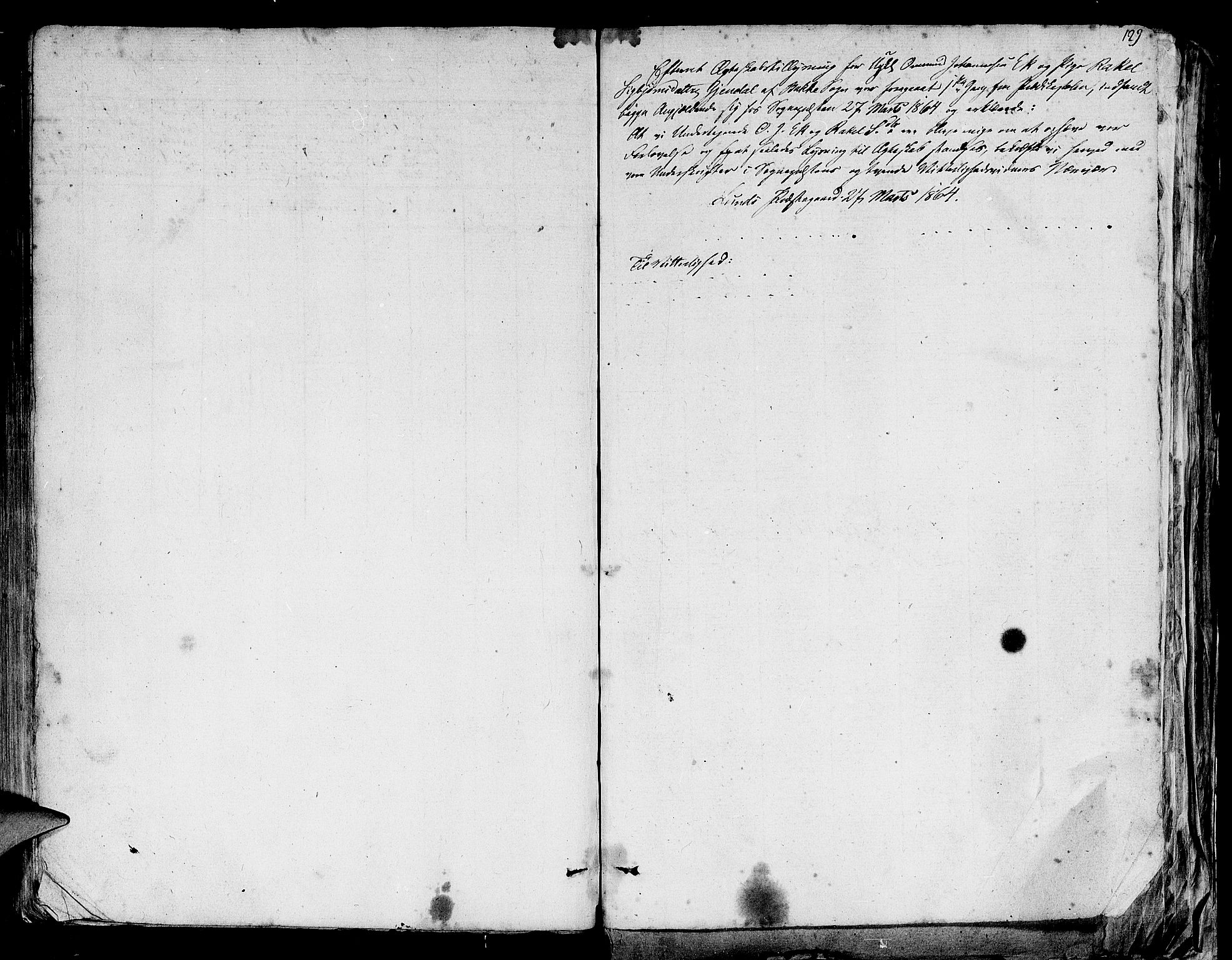 Lund sokneprestkontor, AV/SAST-A-101809/S06/L0004: Parish register (official) no. A 4 /1, 1801-1864, p. 129