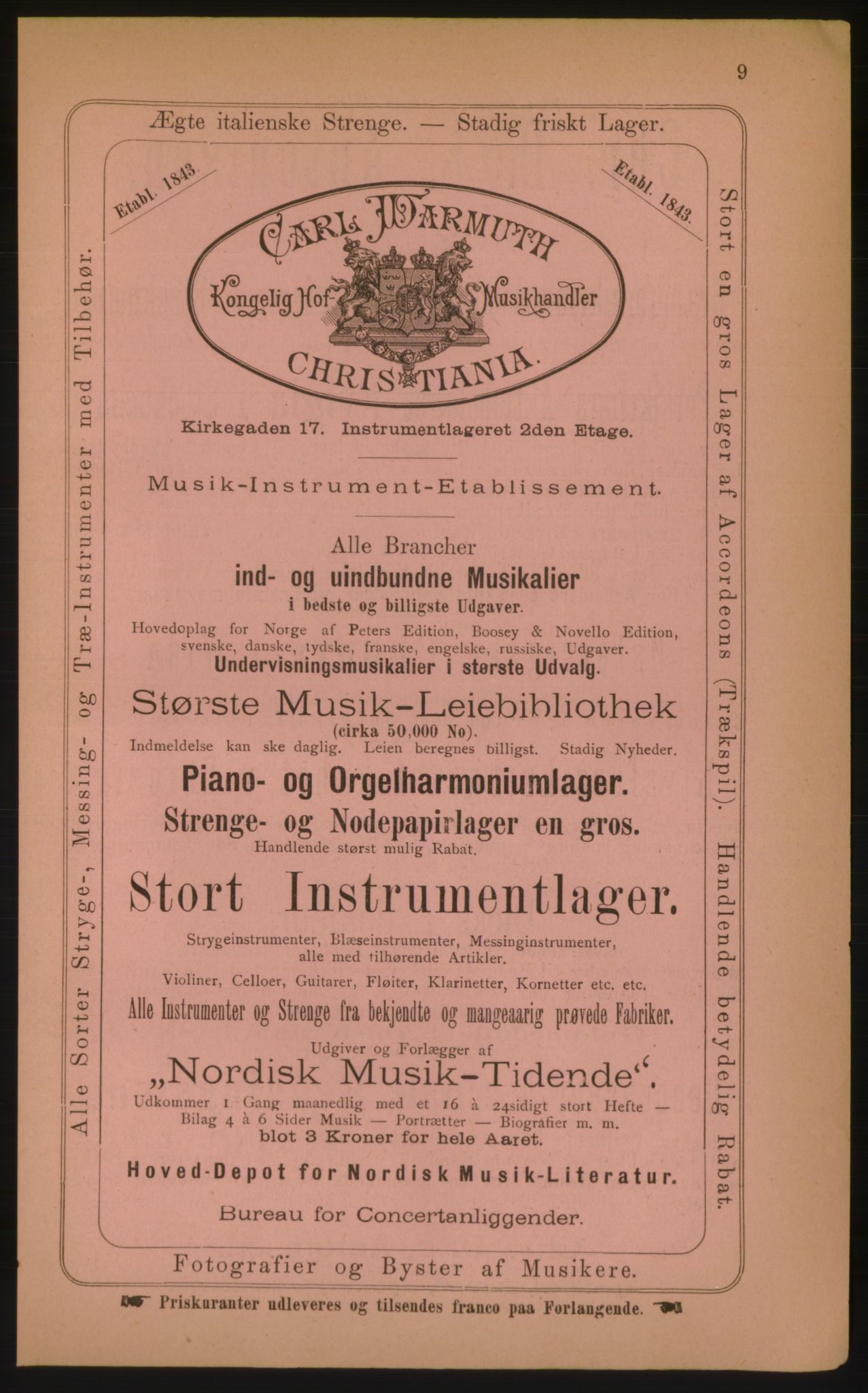 Kristiania/Oslo adressebok, PUBL/-, 1884, p. 9