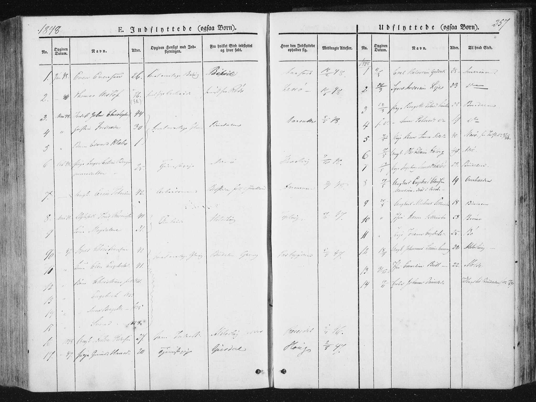 Ministerialprotokoller, klokkerbøker og fødselsregistre - Nord-Trøndelag, AV/SAT-A-1458/780/L0640: Parish register (official) no. 780A05, 1845-1856, p. 257