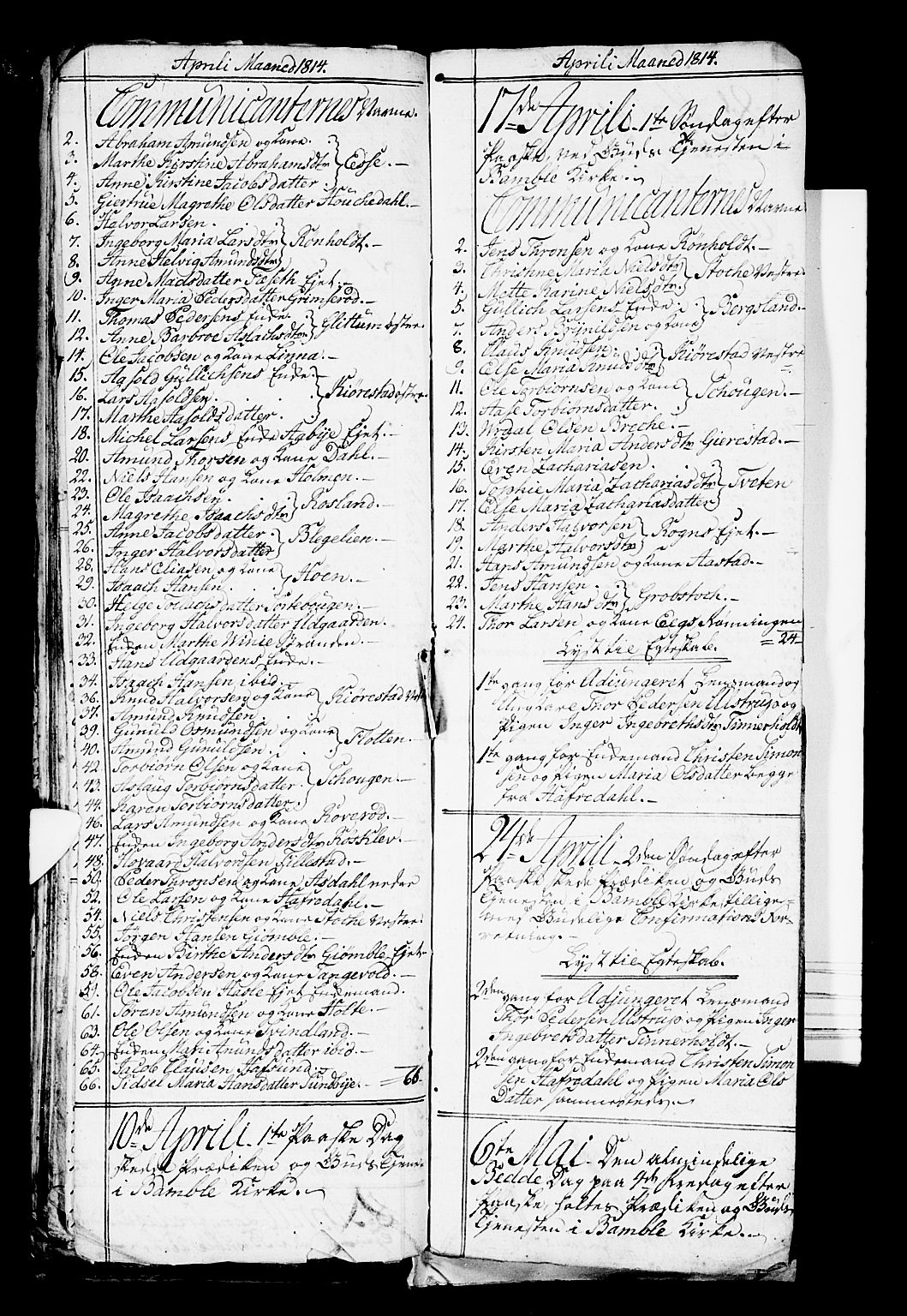 Bamble kirkebøker, AV/SAKO-A-253/G/Ga/L0004: Parish register (copy) no. I 4, 1808-1814