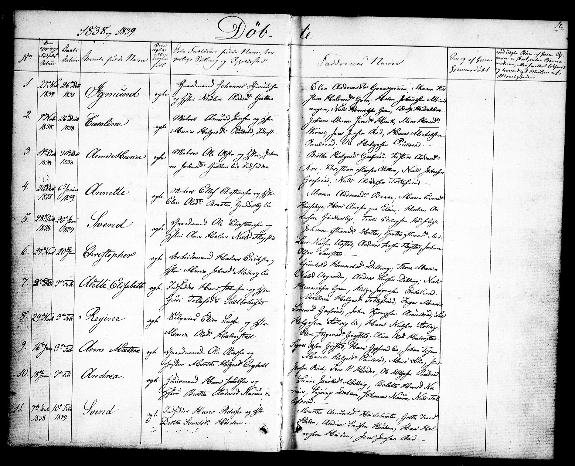 Rygge prestekontor Kirkebøker, SAO/A-10084b/F/Fa/L0004: Parish register (official) no. 4, 1836-1851, p. 12