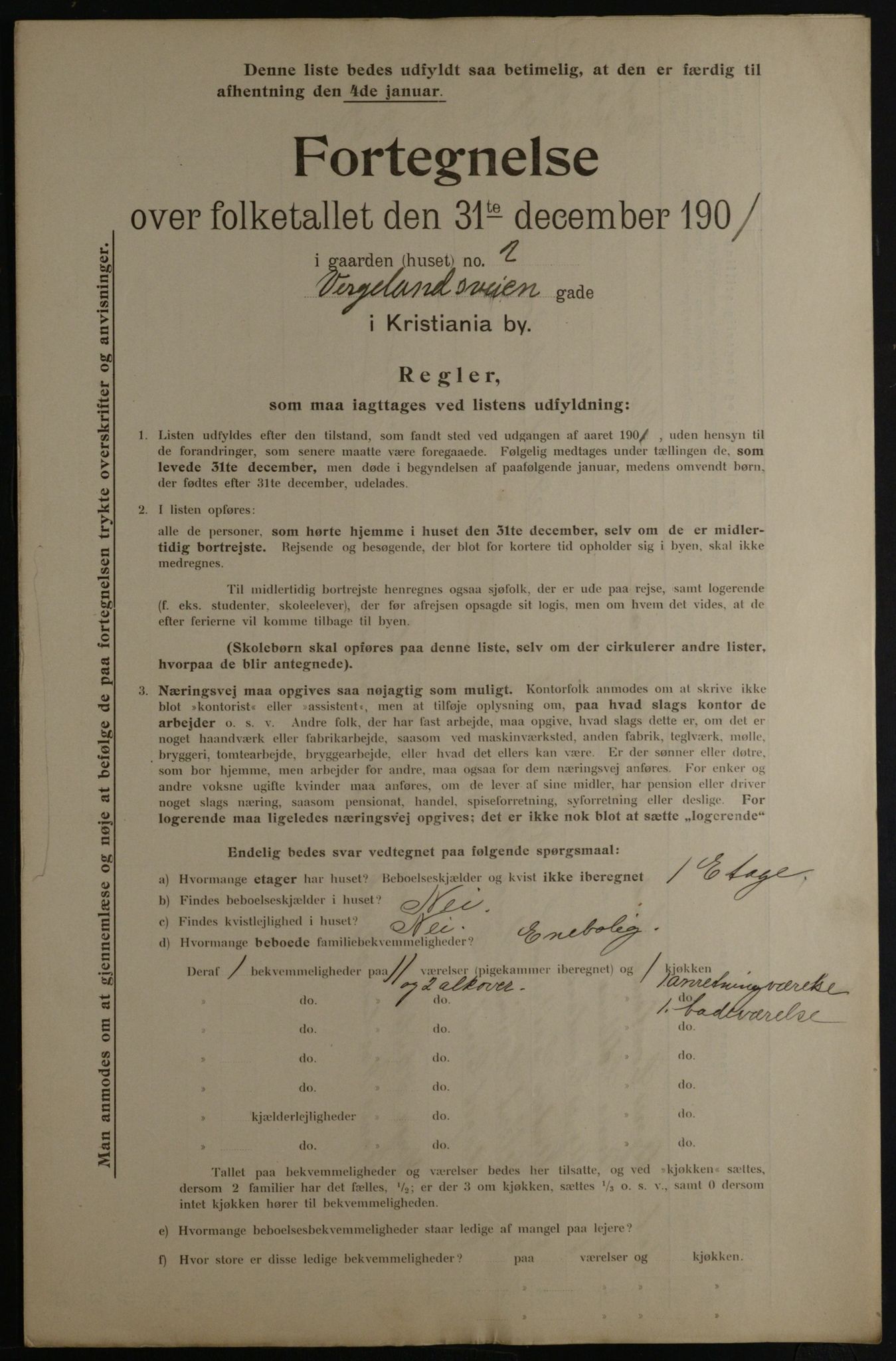 OBA, Municipal Census 1901 for Kristiania, 1901, p. 19521