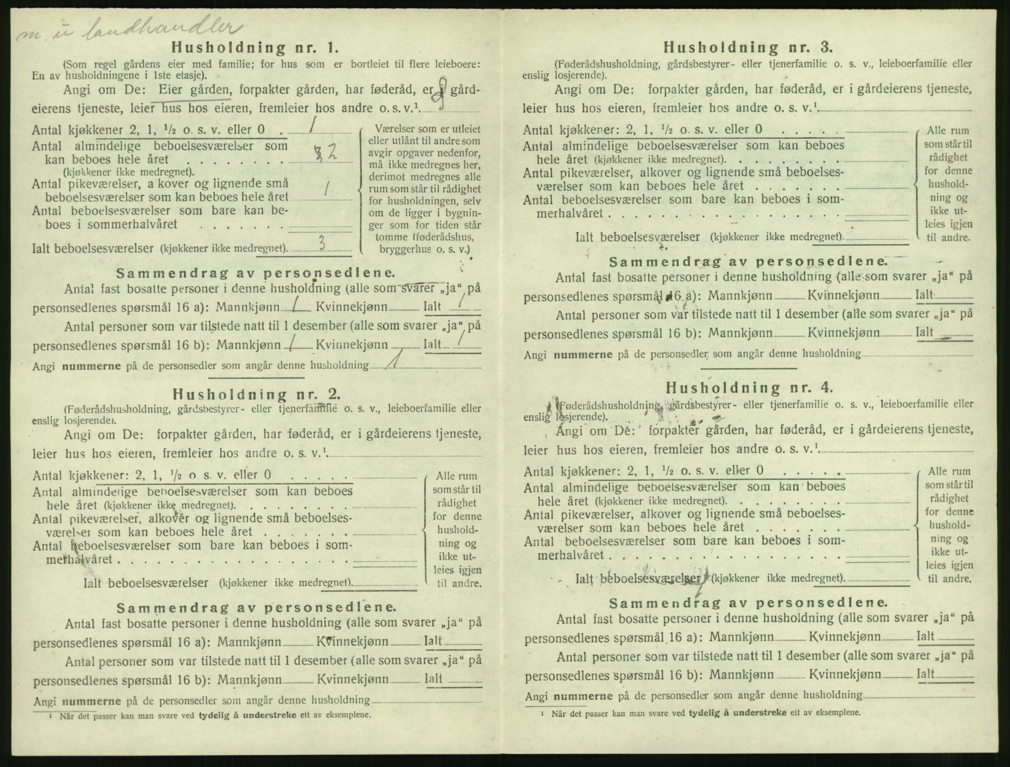 SAT, 1920 census for Edøy, 1920, p. 119